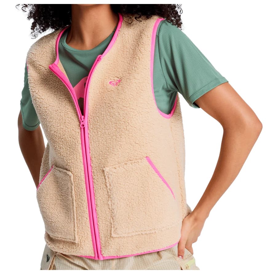 Дамски поларен елек Roxy Women's Boundless Spirit Easy Vest Fleece vest - Pebble