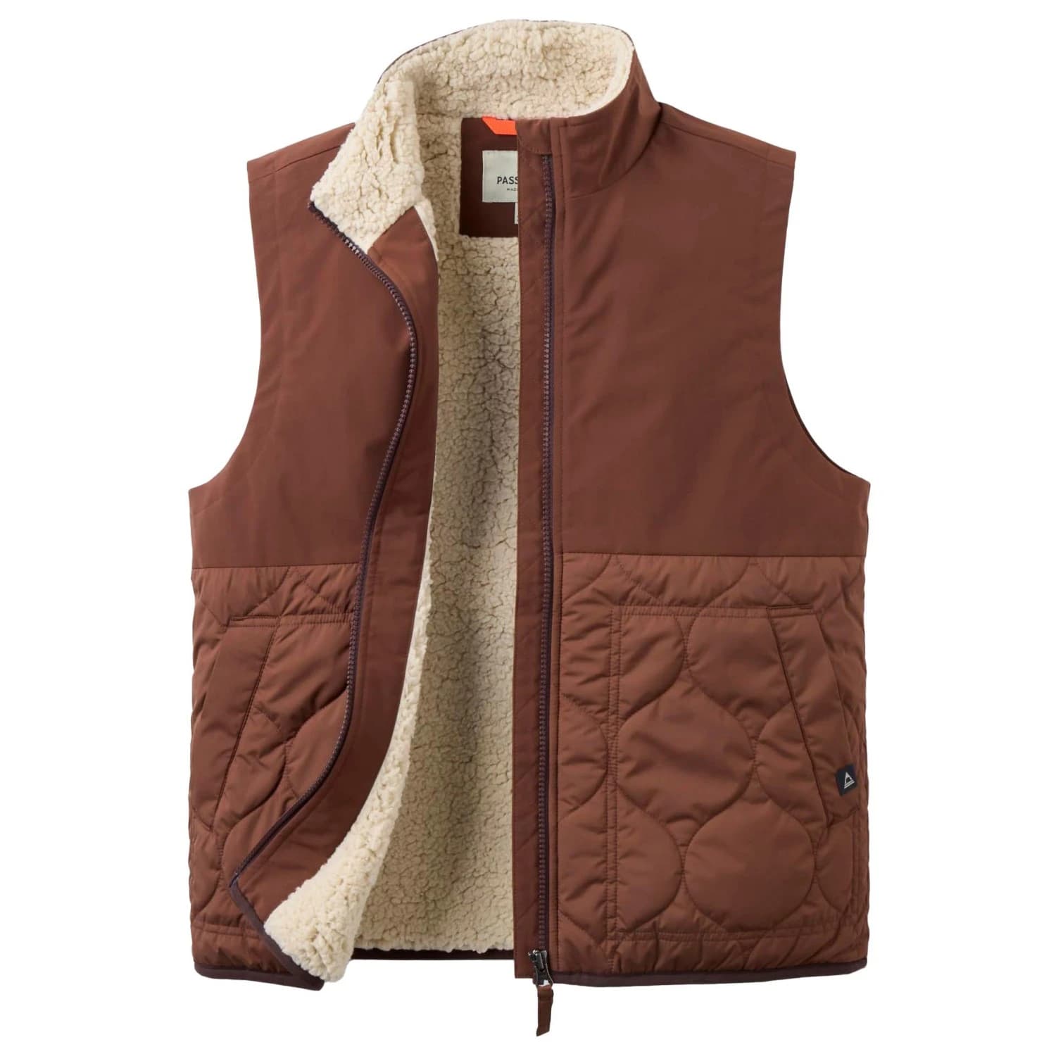 Зимен елек Passenger Women's Flora Recycled Sherpa Lined Short Gilet Winter vest - Chestnut