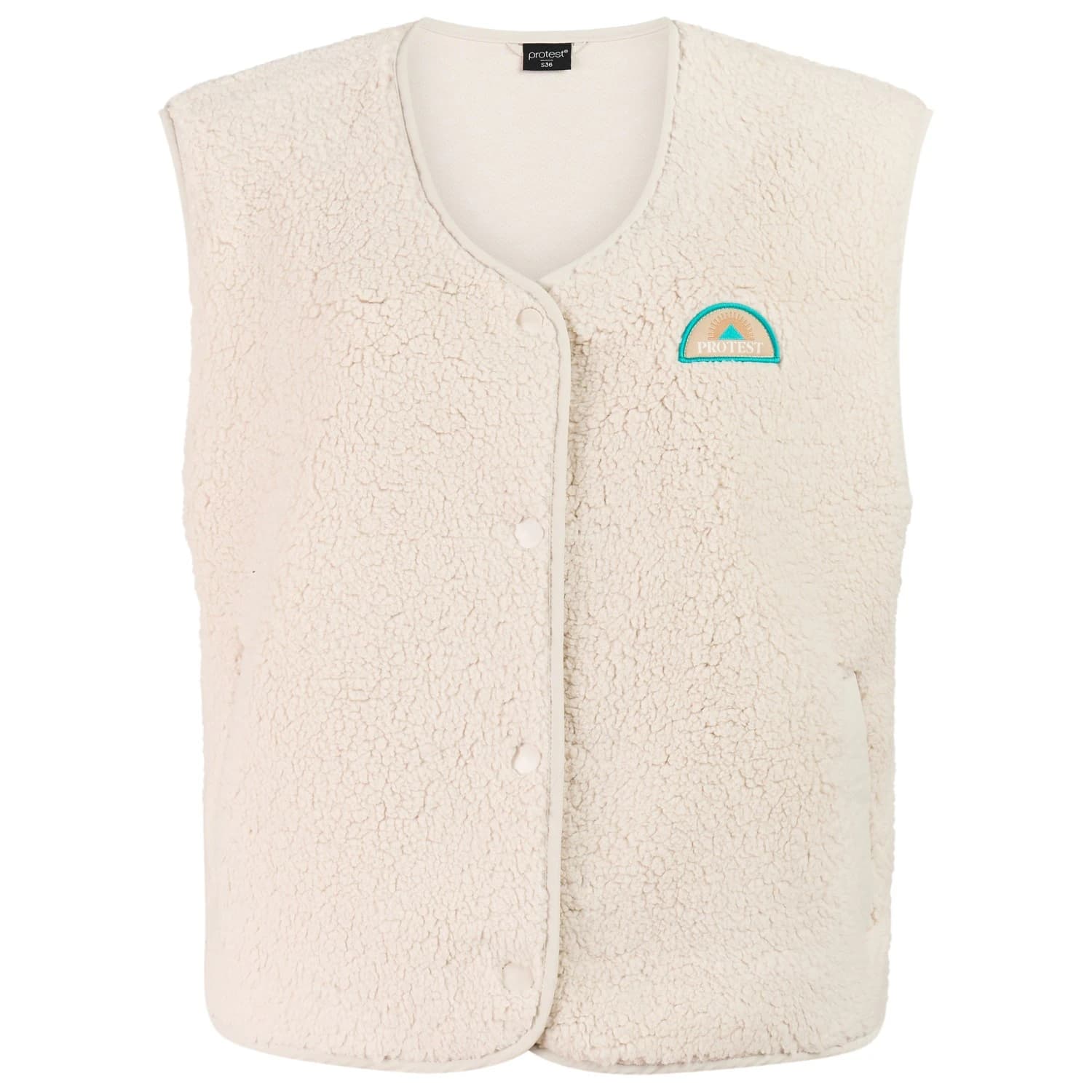 Поларен елек Protest Women's PRTTosha Outdoor Bodywarmer Fleece vest - Kitoffwhite