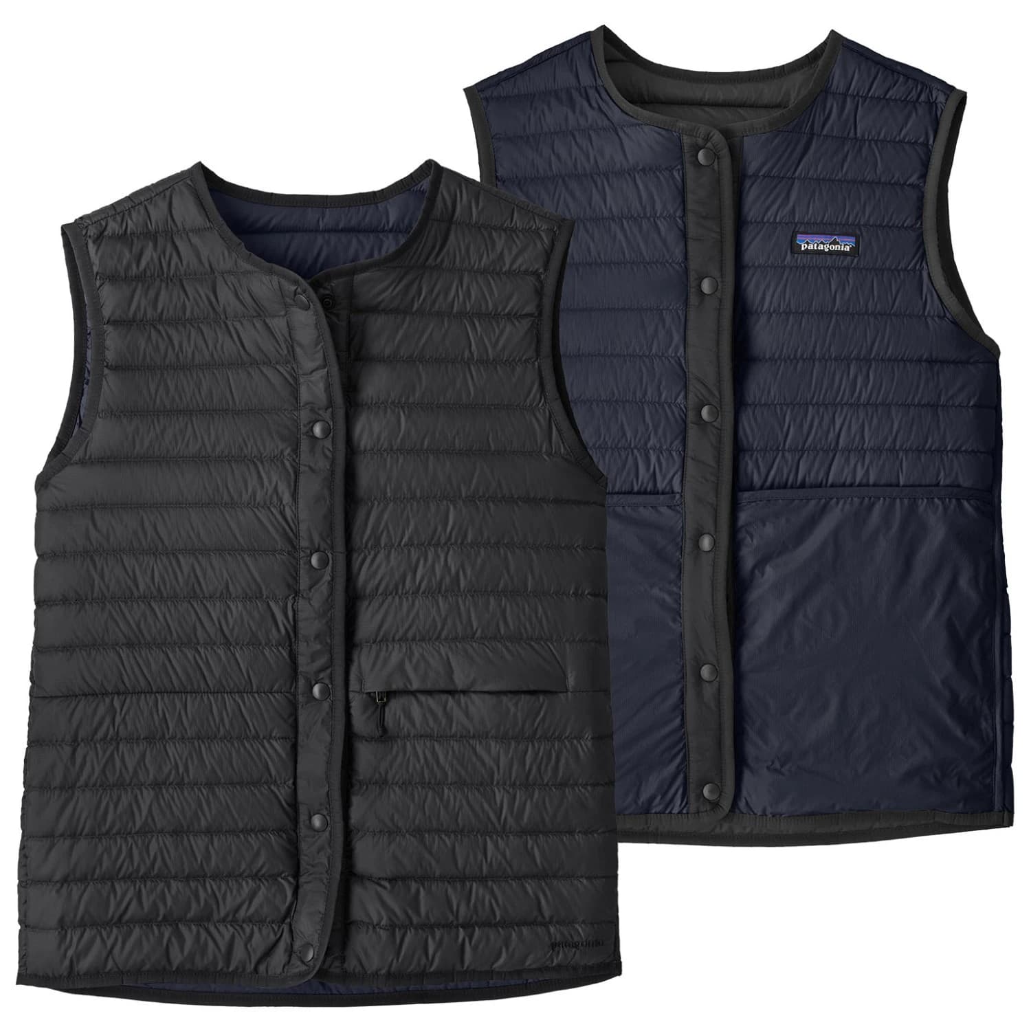 Дамски пухен елек Patagonia Women's Lightweight Reversible Down Sweater Vest Down vest - Black