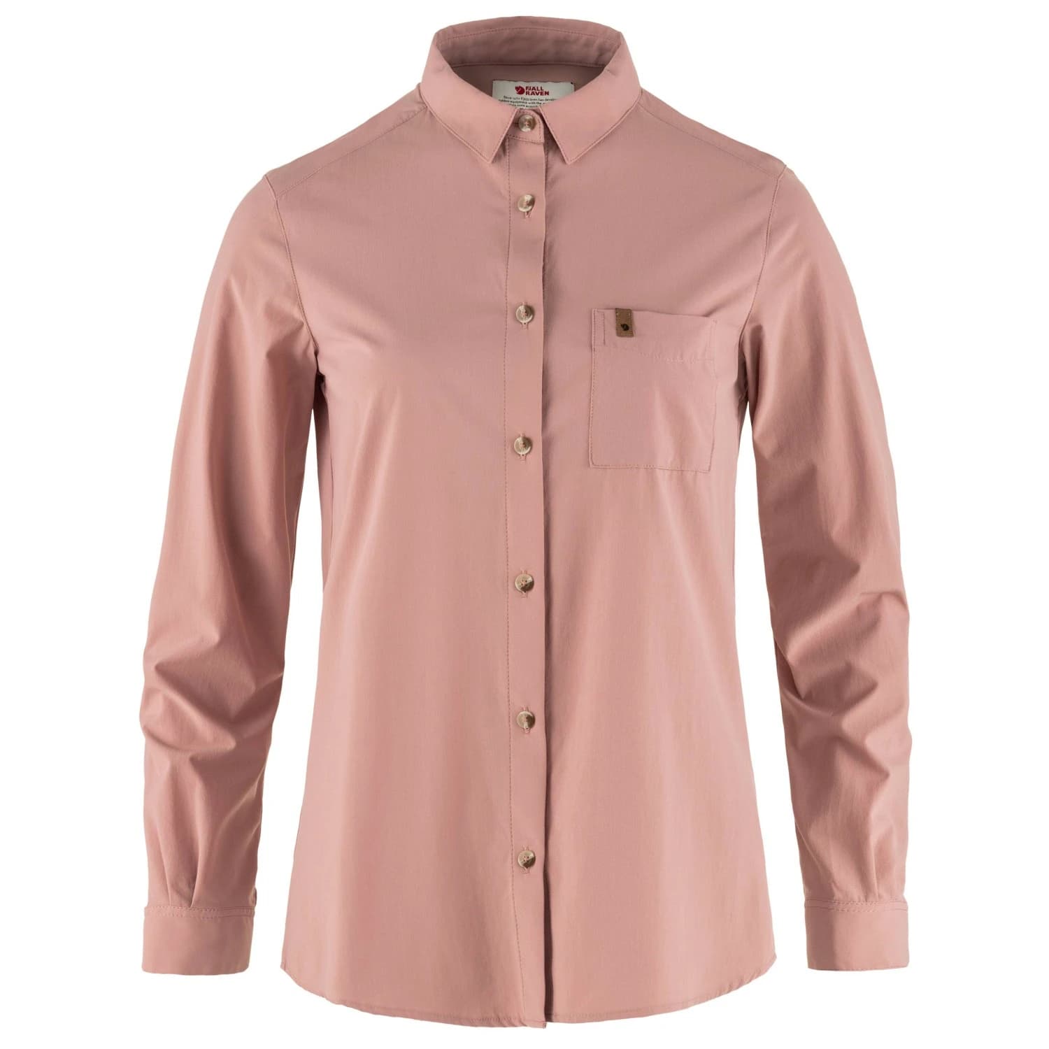 Дамска риза с копчета Fjällräven Women's Övik Lite Shirt L/S Blouse - Dusty Rose