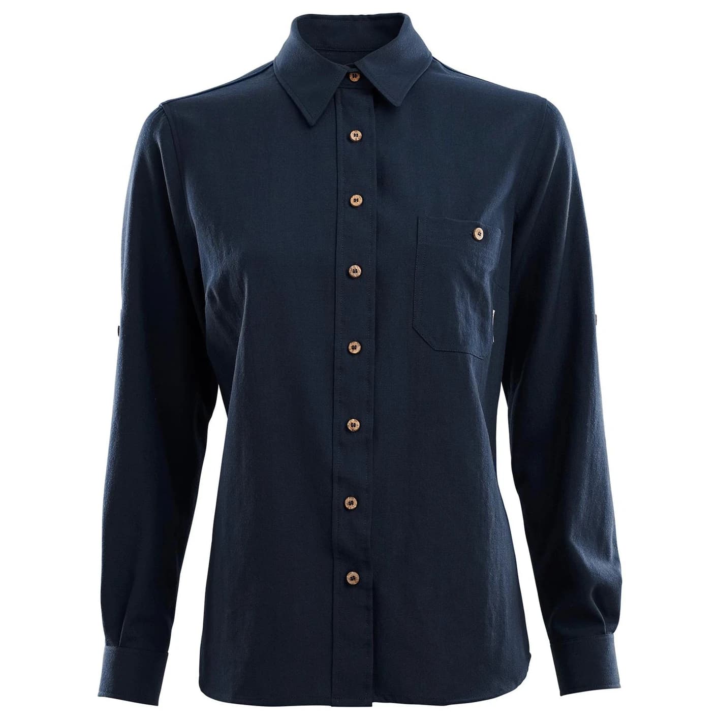 Дамска мериносова блуза Aclima Women's Woven Wool Shirt Blouse - Navy Blazer