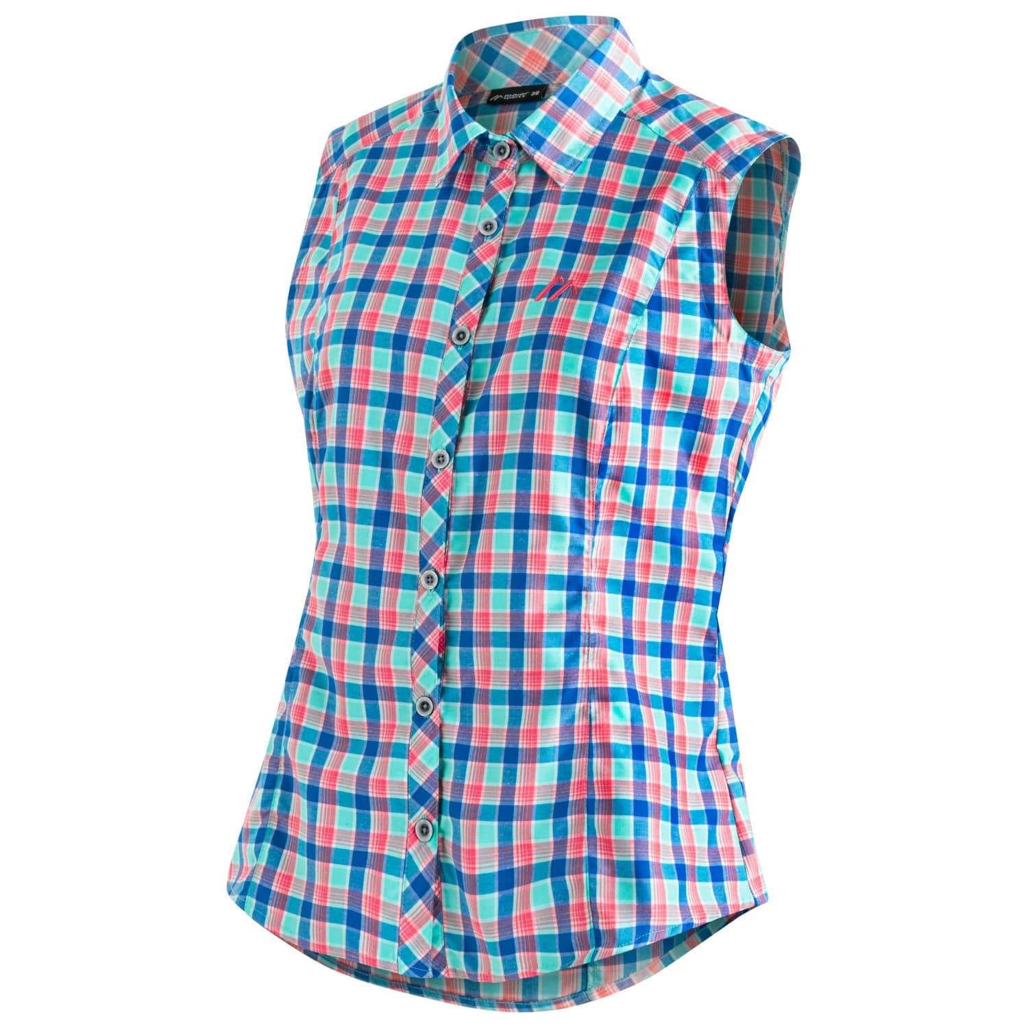 Дамска блуза Maier sports Women's Paloma Blouse - Blue Red Check