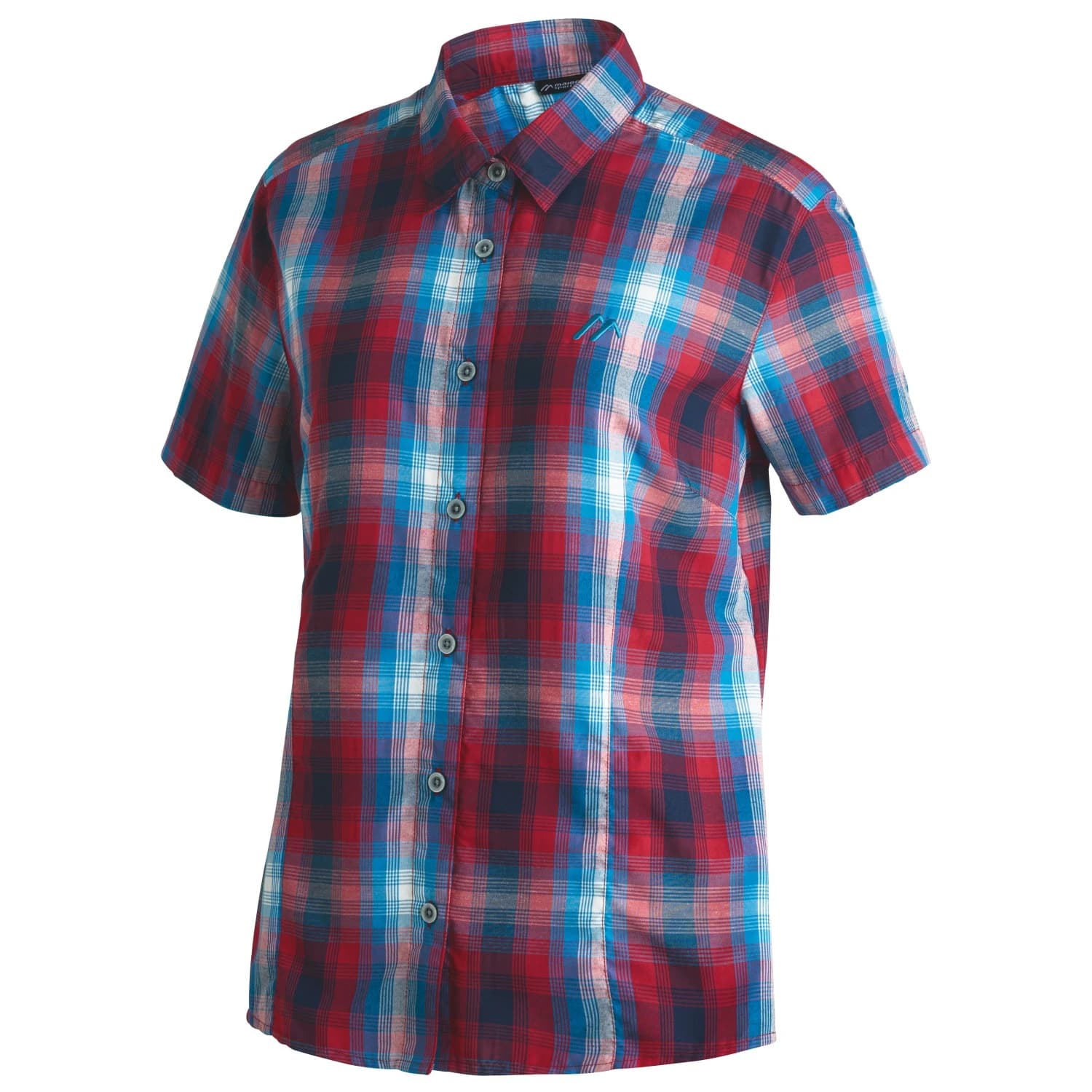 Дамска блуза Maier Sports Women's Philina Blouse - Salsa / Blue Aster / Check