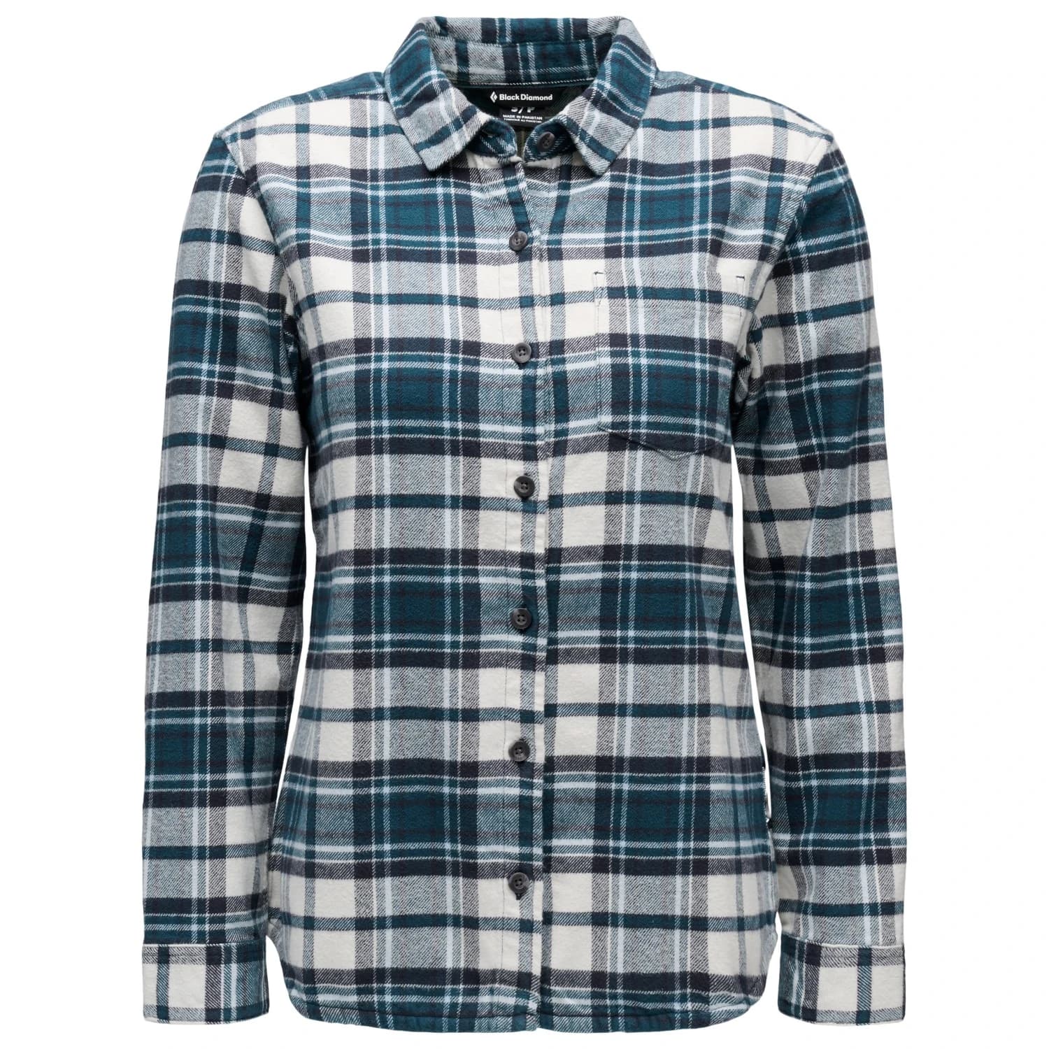 Риза с копчета Black Diamond Women's Project Flannel Shirt - Midnight Blue / Chalk
