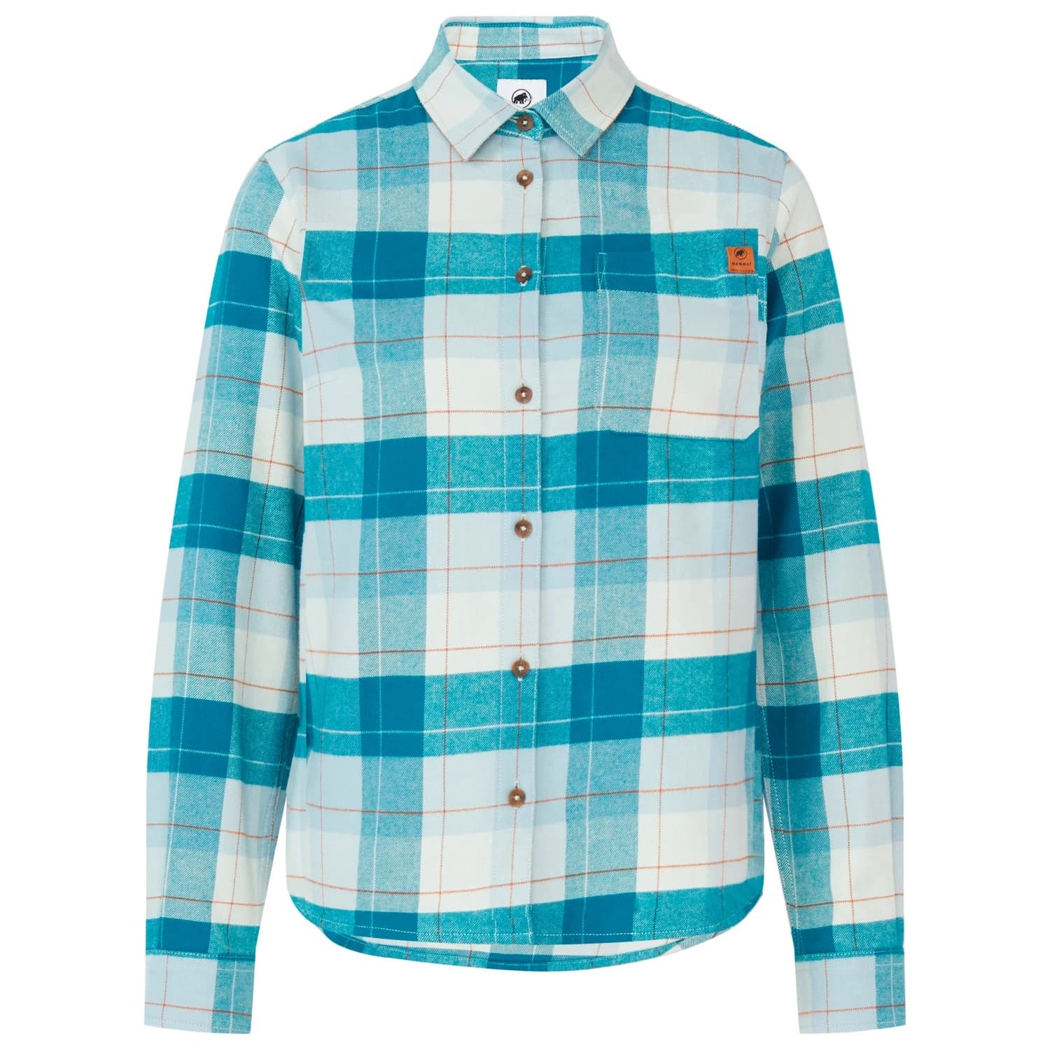 Дамска риза с копчета Mammut Women's Trovat L/S Shirt - Deep Teal / Silver Sage