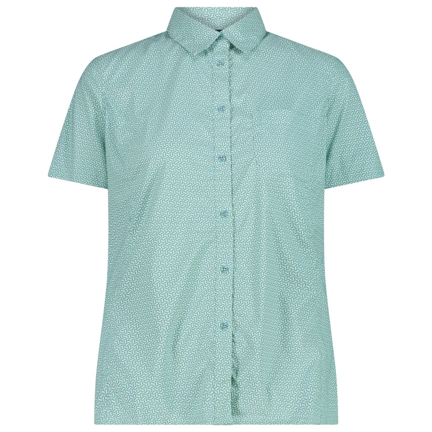 Дамска блуза CMP Women's Shirt with Chest Pocket Blouse - Lagoon / Off White