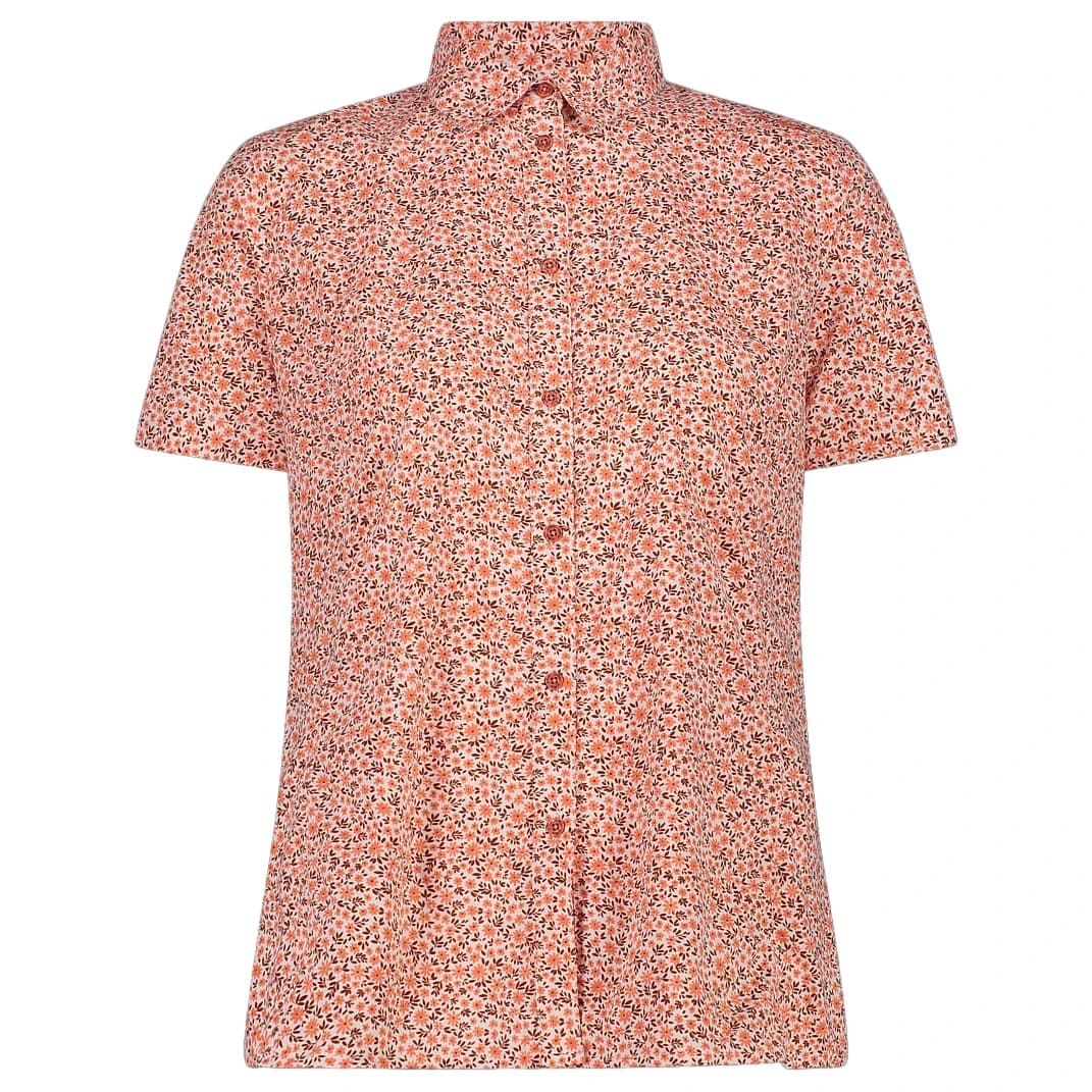 Дамска блуза CMP Women's Shortsleeve Shirt with Pattern Blouse - Magenta
