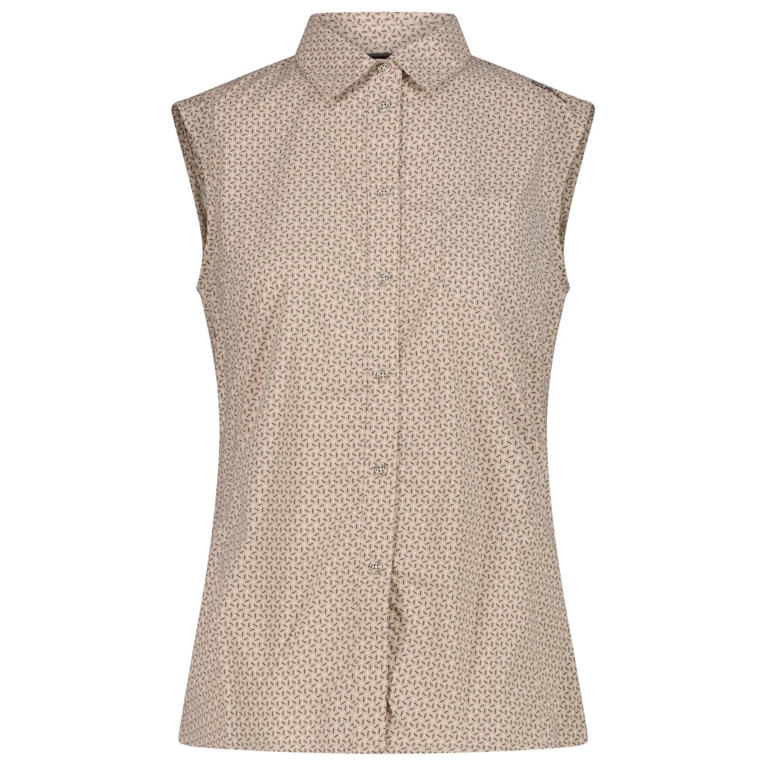 Дамска блуза CMP Women's Sleeveless Shirt Blouse - Off White / Toffee