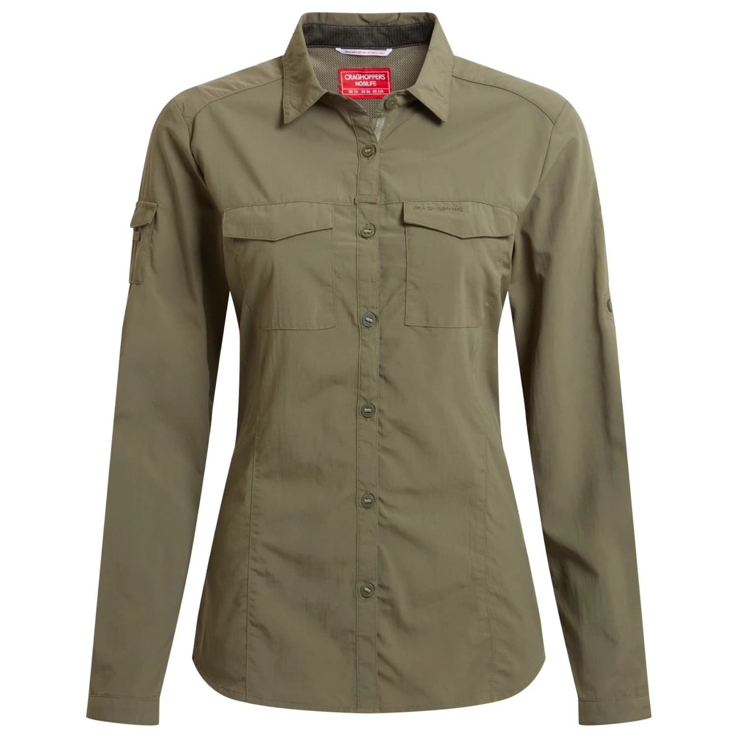 Дамска блуза Craghoppers Women's Nosilife Adventure Langarm Bluse III Blouse - Wild Olive