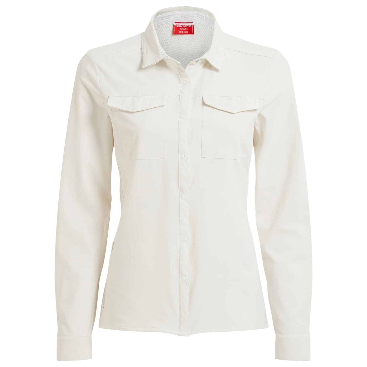 Дамска блуза Craghoppers Women's Nosilife Pro Langarm Bluse V Blouse - Seasalt