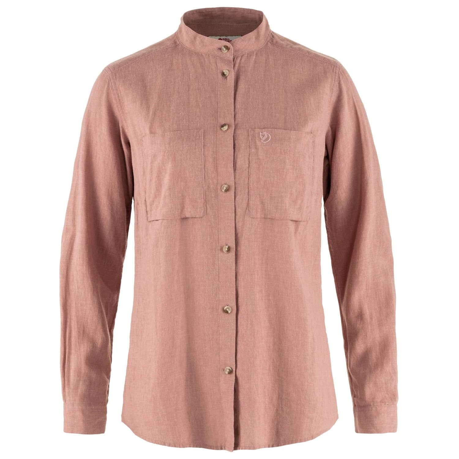 Дамска риза с копчета Fjällräven Women's Övik Hemp Shirt L/S Shirt - Dusty Rose