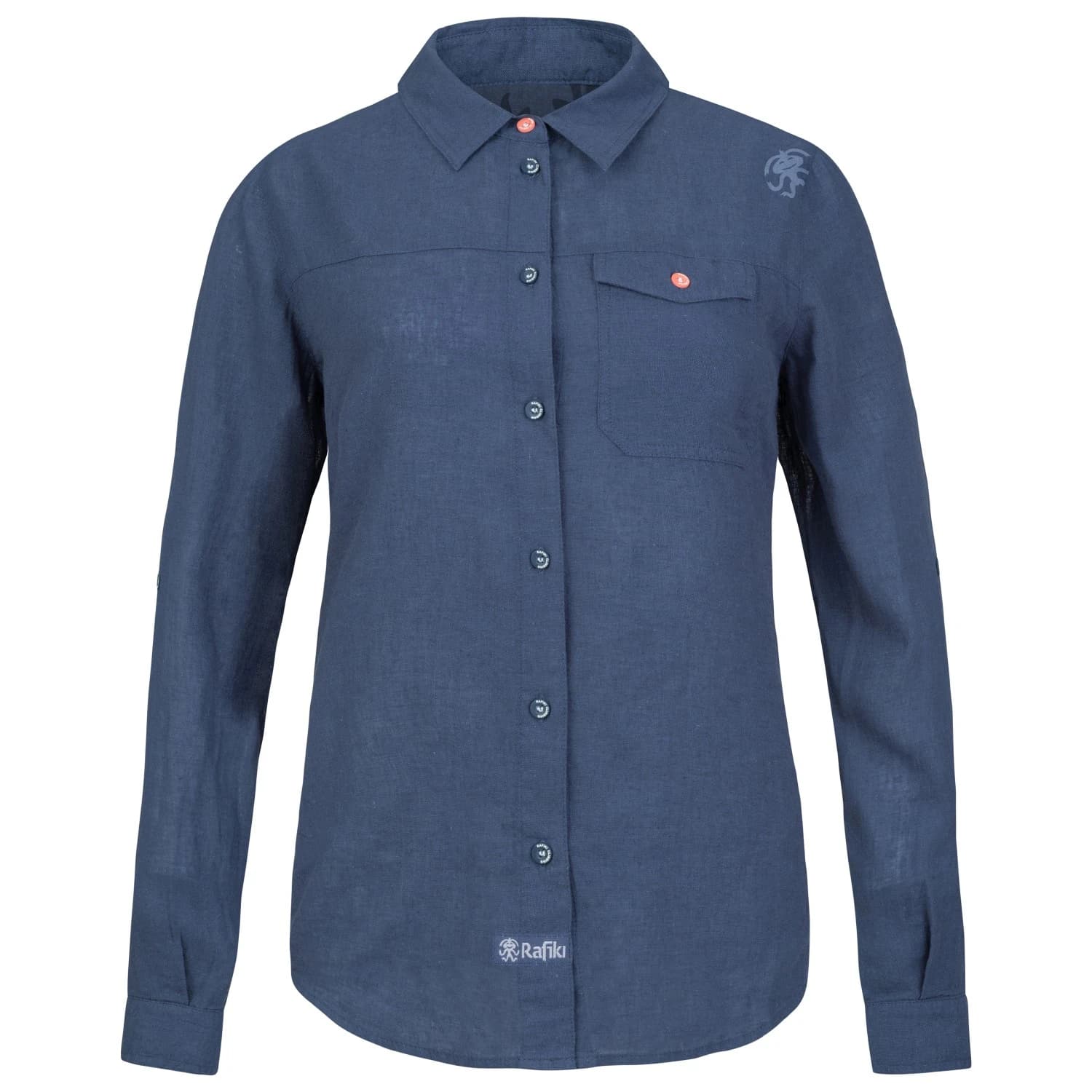 Дамска риза с копчета Rafiki Women's Saume Shirt - Ensign Blue