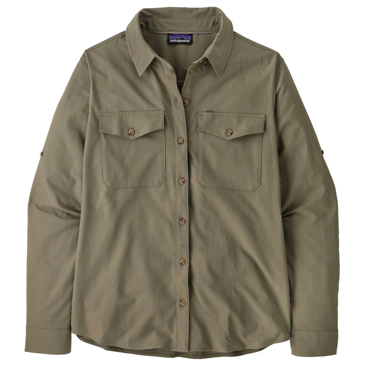 Дамска риза с копчета Patagonia Women's L/S Self Guided Sun Shirt - River Rock Green