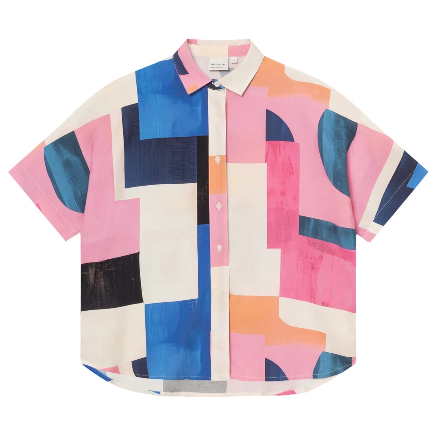 Дамска блуза Dedicated Women's Shirt Alsvik Blouse - Abstract Block Multi Color