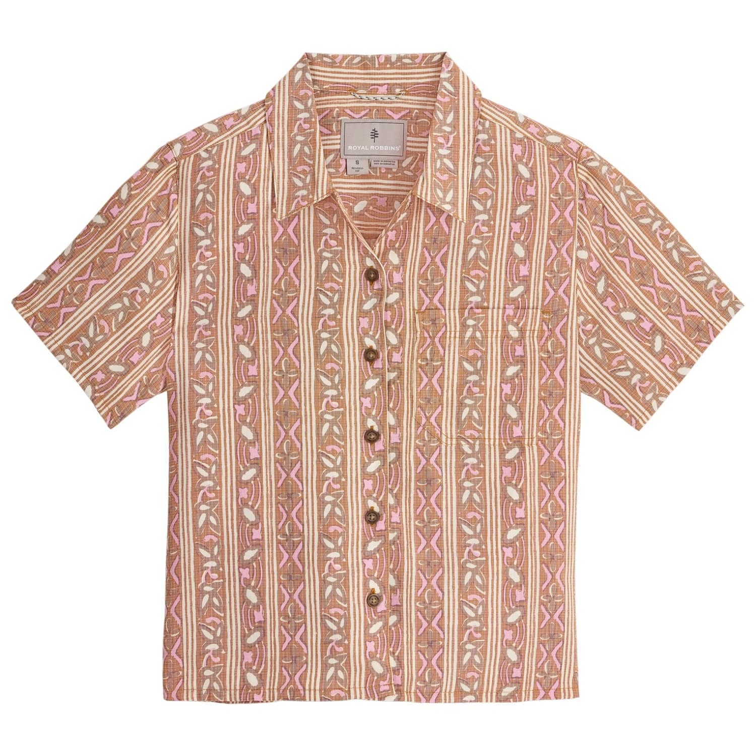 Дамска блуза Royal robbins Women's Camino Pucker S/S Blouse - Topaz Botanist Pt