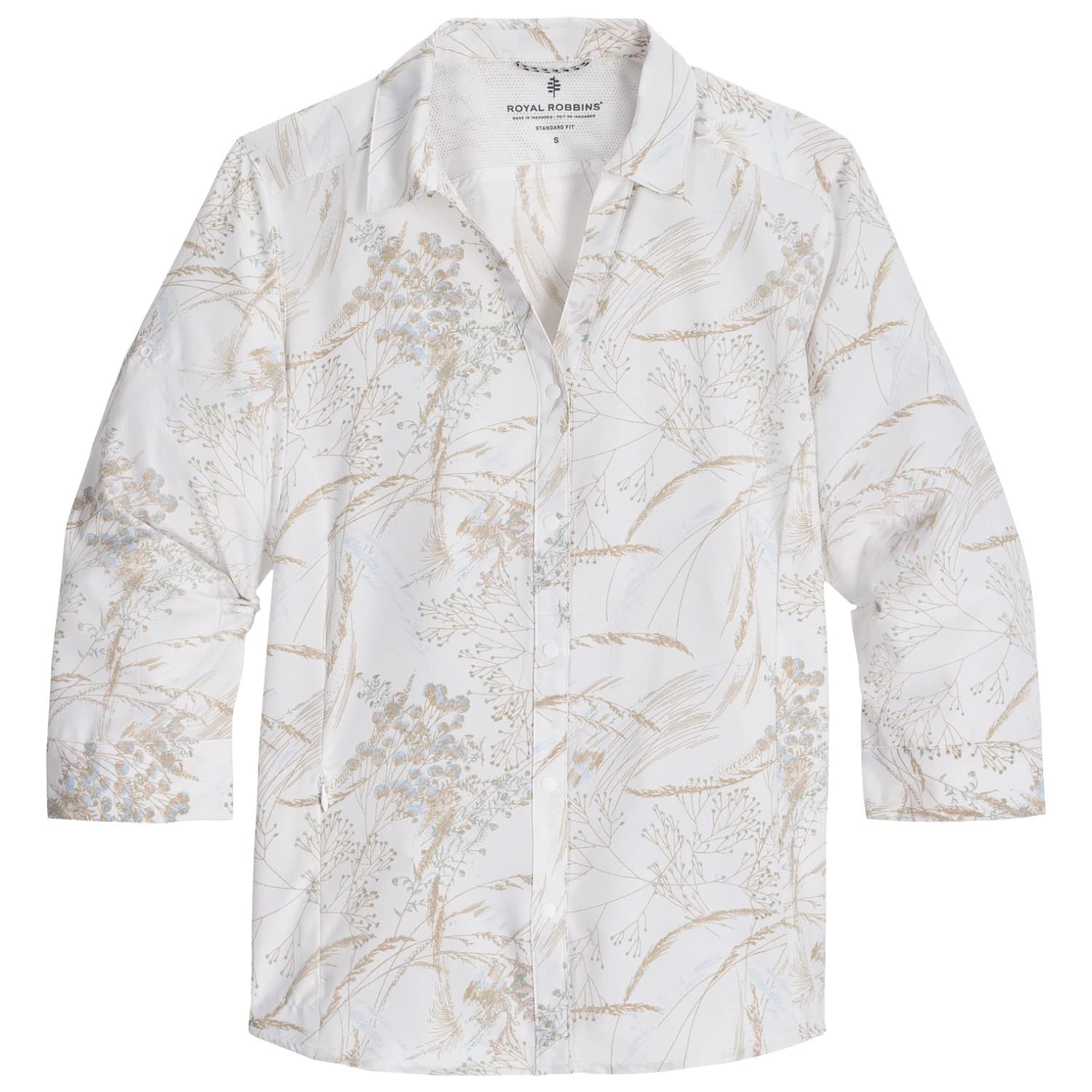Дамска блуза Royal robbins Women's Expedition Pro 3/4 Sleeve Blouse - White Meadow Pt