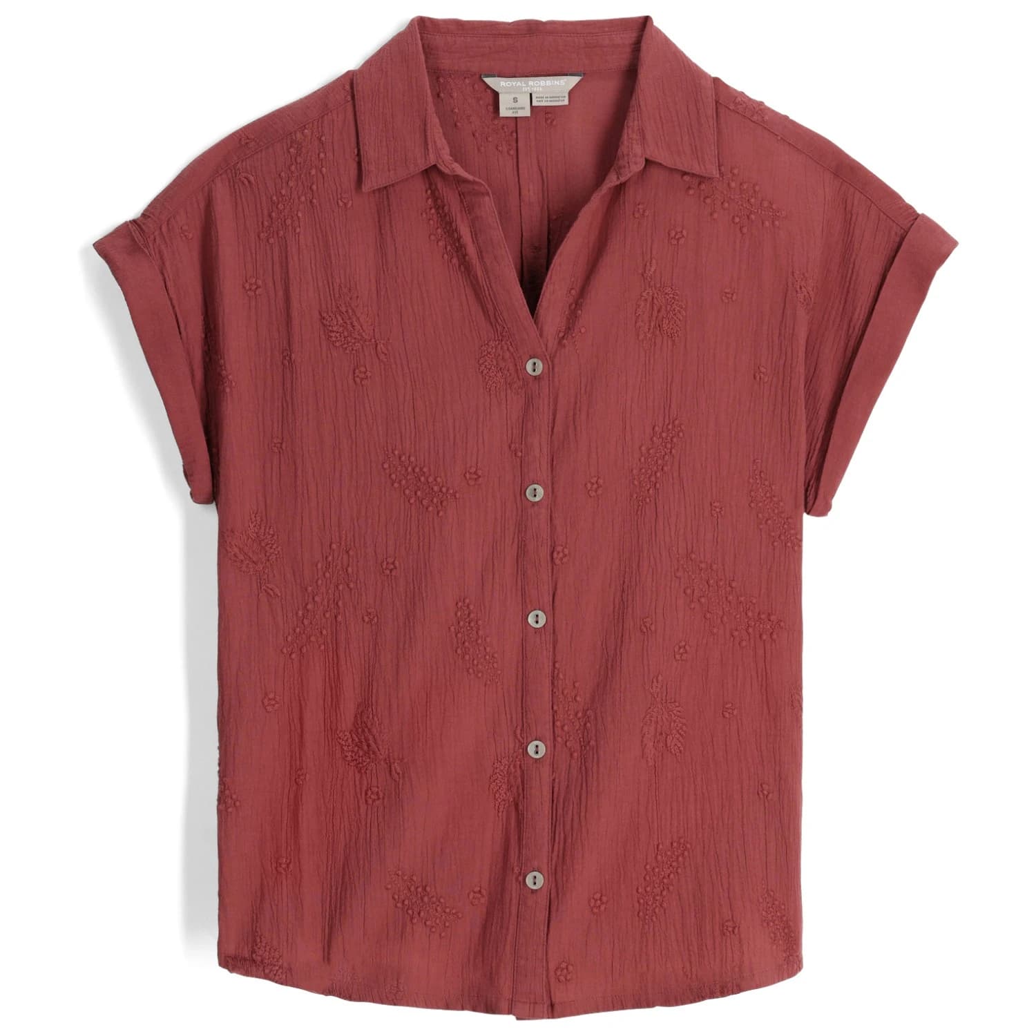 Дамска блуза Royal robbins Women's Oasis S/S Blouse - Wild Rhubarb