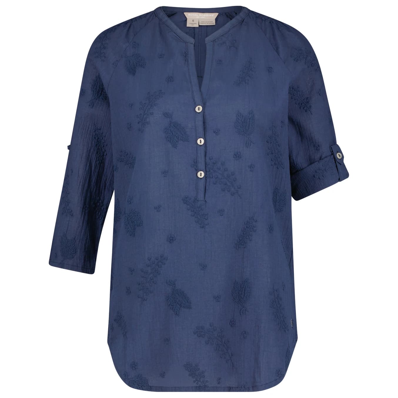 Дамска блуза Royal Robbins Women's Oasis Tunic II 3/4 Sleeve Blouse - Navy