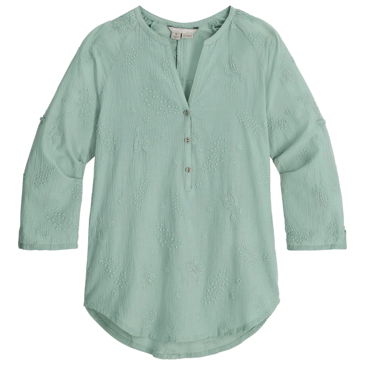 Дамска блуза Royal robbins Women's Oasis Tunic II 3/4 Sleeve Blouse - Sage Leaf