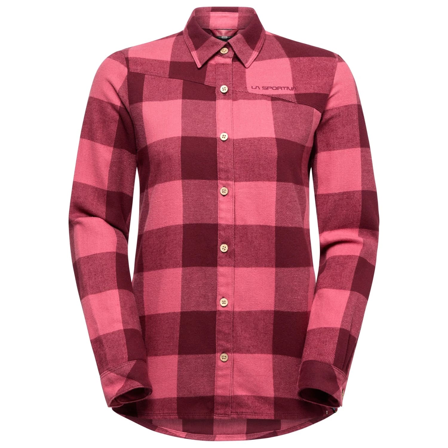 Дамска риза с копчета La Sportiva Women's Rambler Flannel Shirt - Redwood / Rosebay