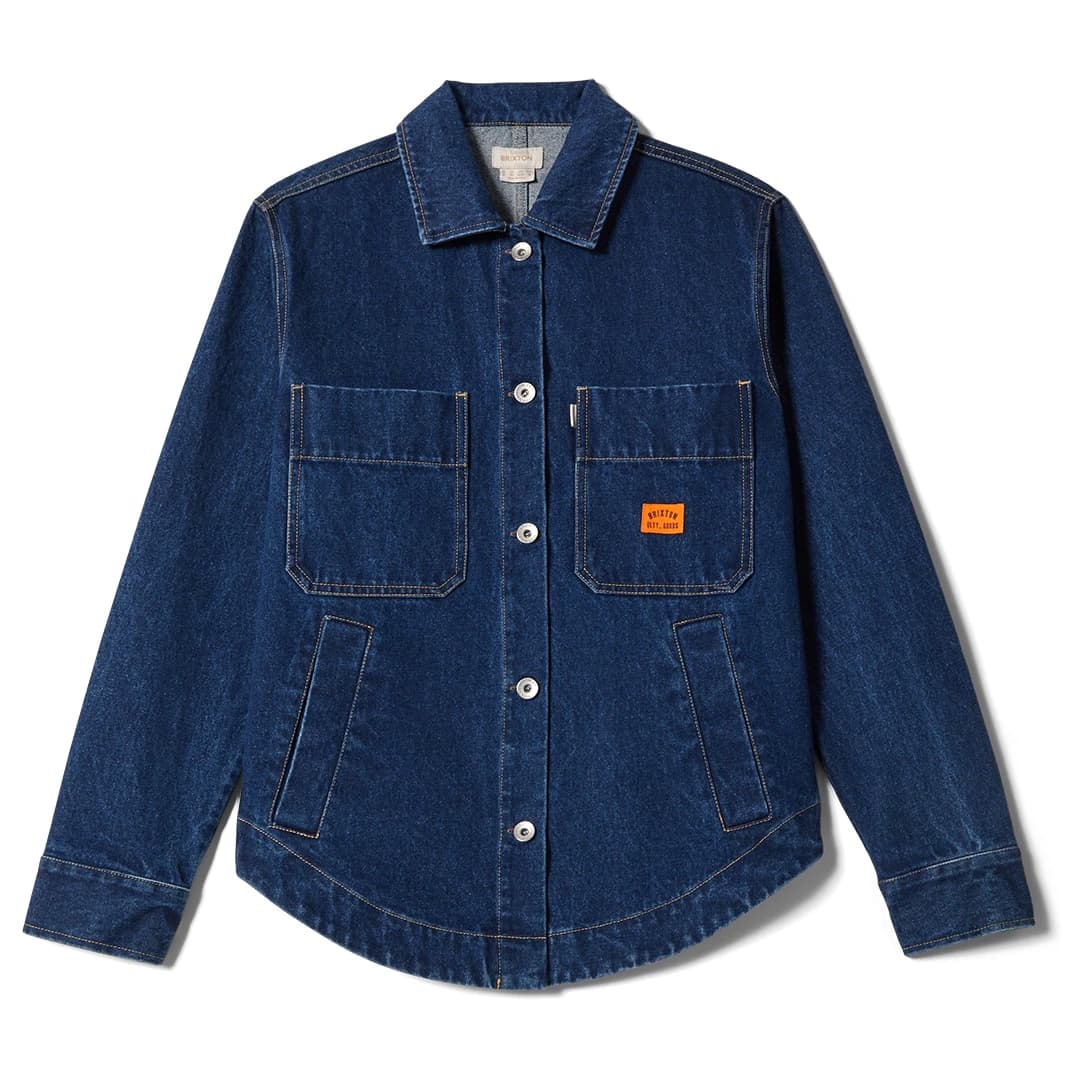 Дамска риза с копчета Brixton Women's Durham Shirt Jacket Shirt - Rinse Denim