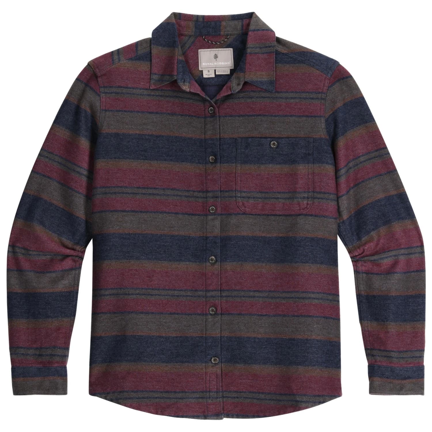 Дамска блуза Royal robbins Women's Clouds Rest Hemp L/S Shirt - Naval Pacific Crest Stripe