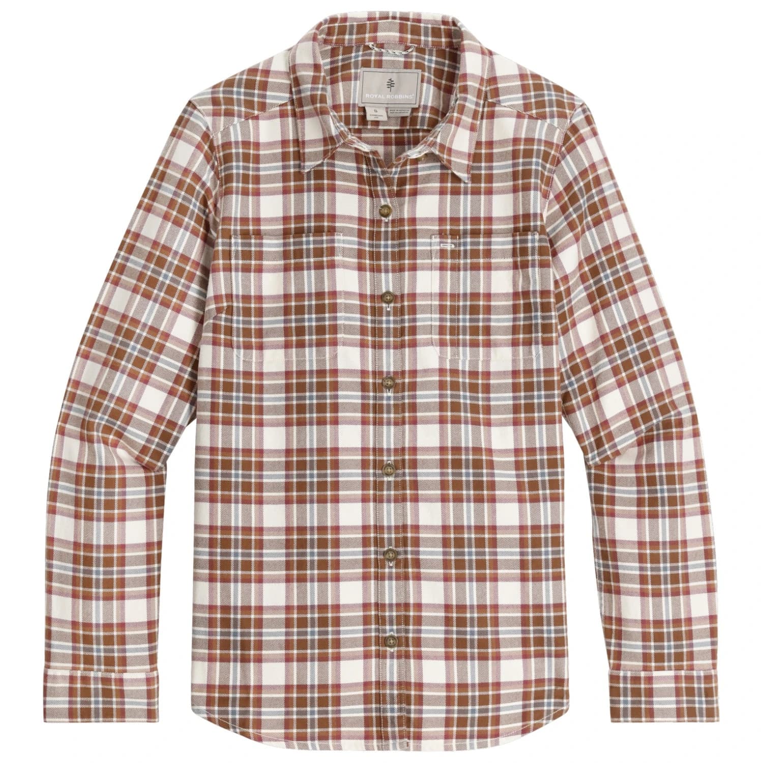 Дамска блуза Royal robbins Women's Lieback Organic Cotton Flannel L/S Blouse - Chalk Bodega Bay Pld