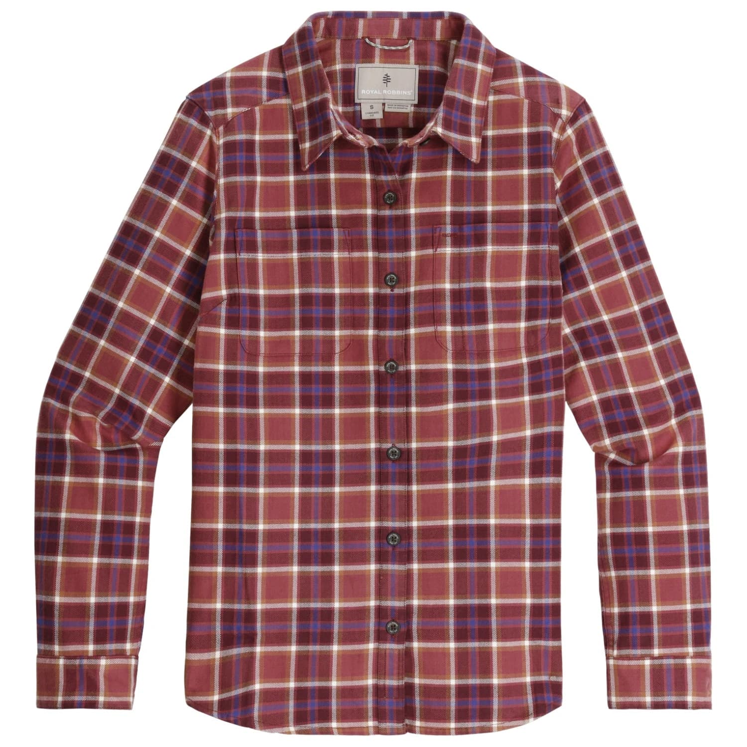 Дамска блуза Royal robbins Women's Lieback Organic Cotton Flannel L/S Blouse - Wild Rhubarb Bodega Bay Pld
