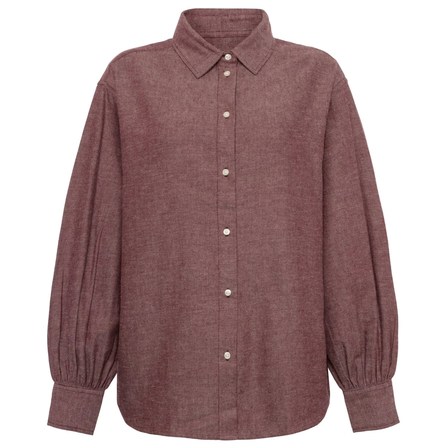 Дамска блуза Knowledgecotton apparel Women's Fisbone Flanel Blouse - Fig