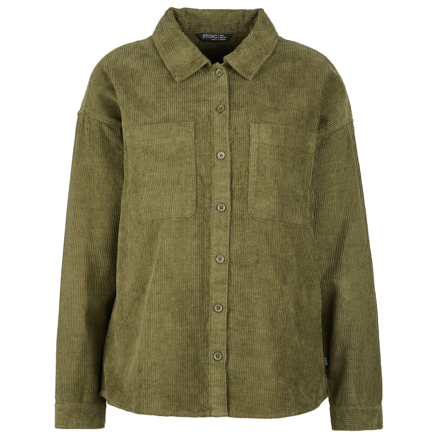 Дамска риза с копчета Stoic Women's MMXX. Selja Cord Shirt - Olive Green