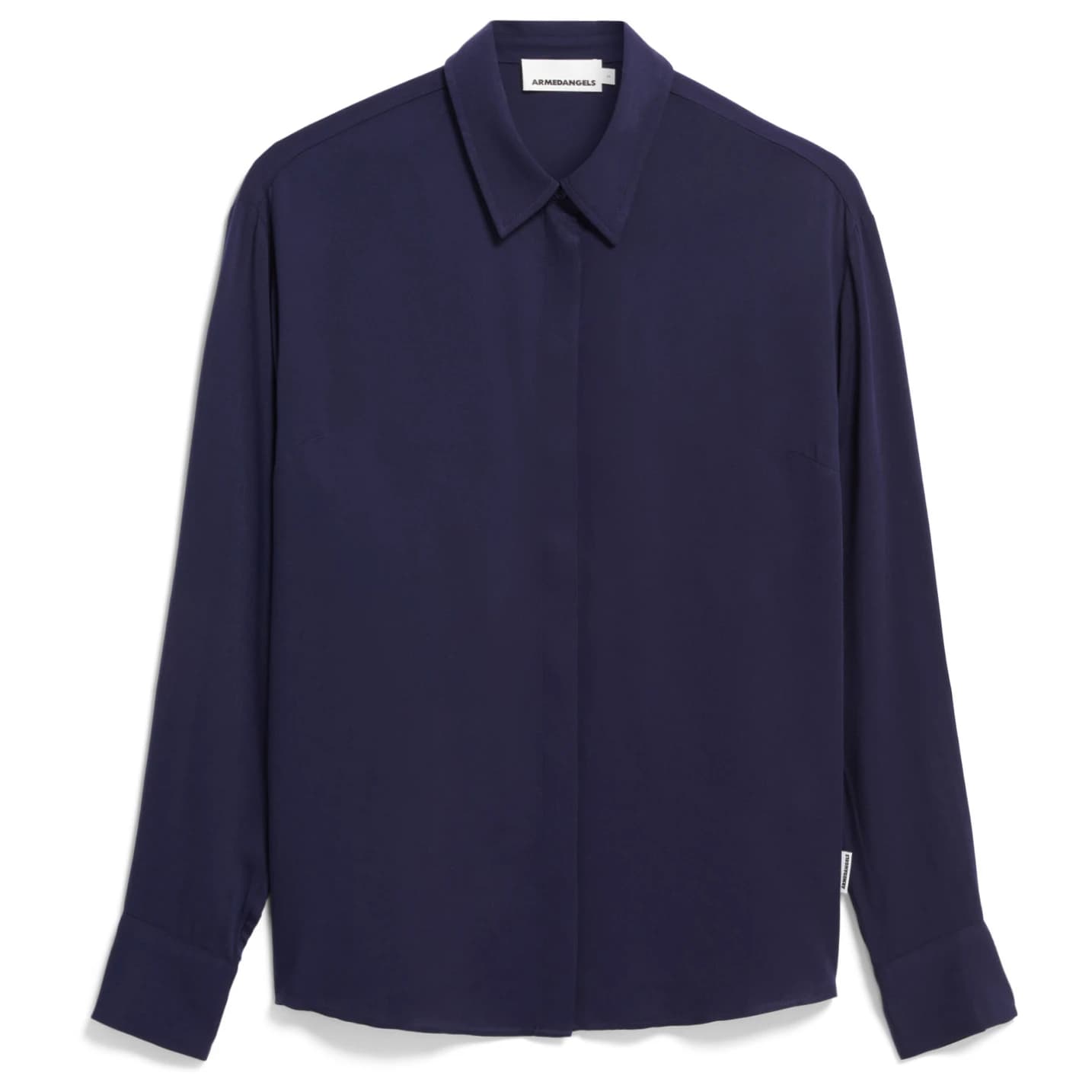Дамска блуза ARMEDANGELS Women's Larisaana L/S Blouse - Tinted Navy