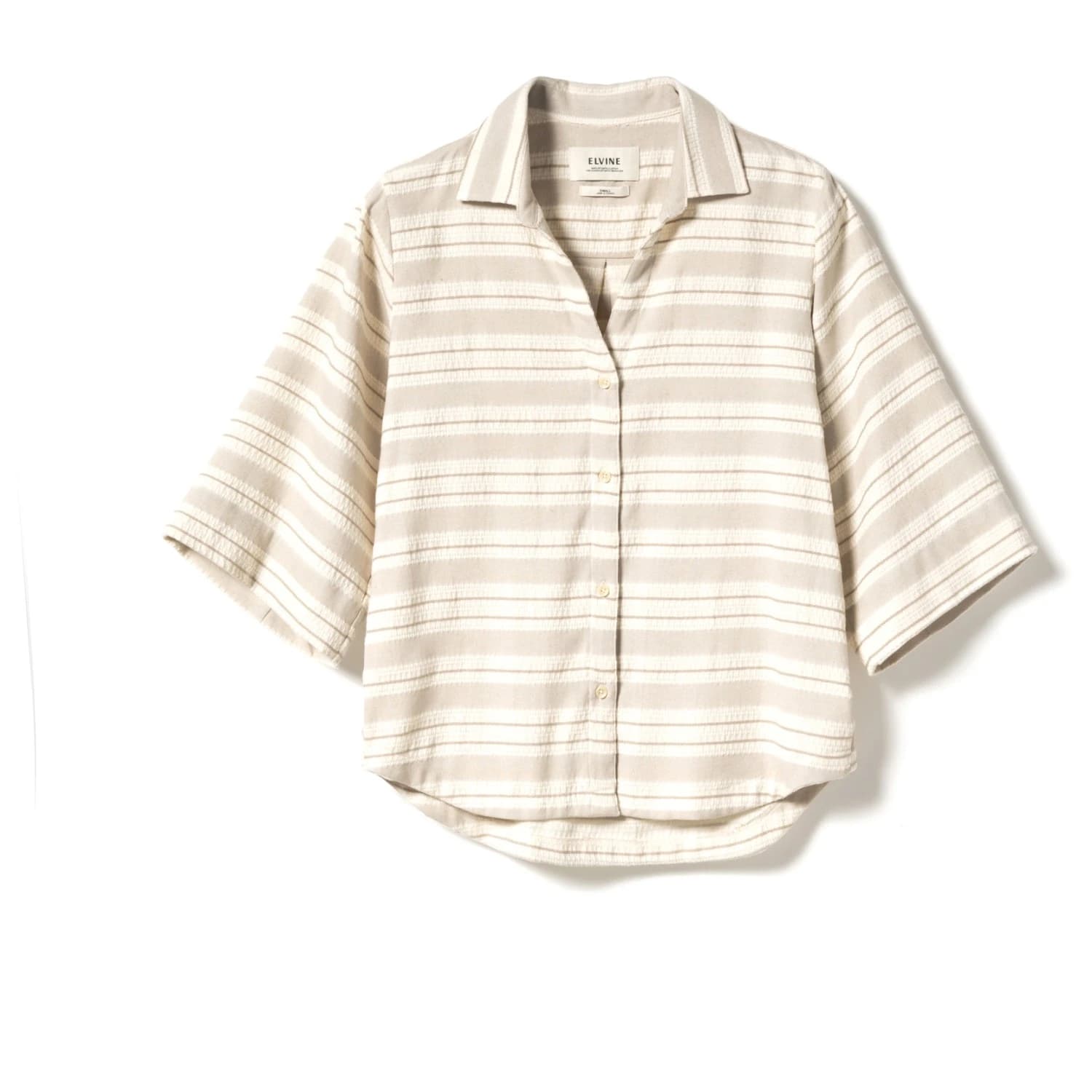 Дамска риза с копчета Elvine Women's Silvy Shirt - Beige Stripe