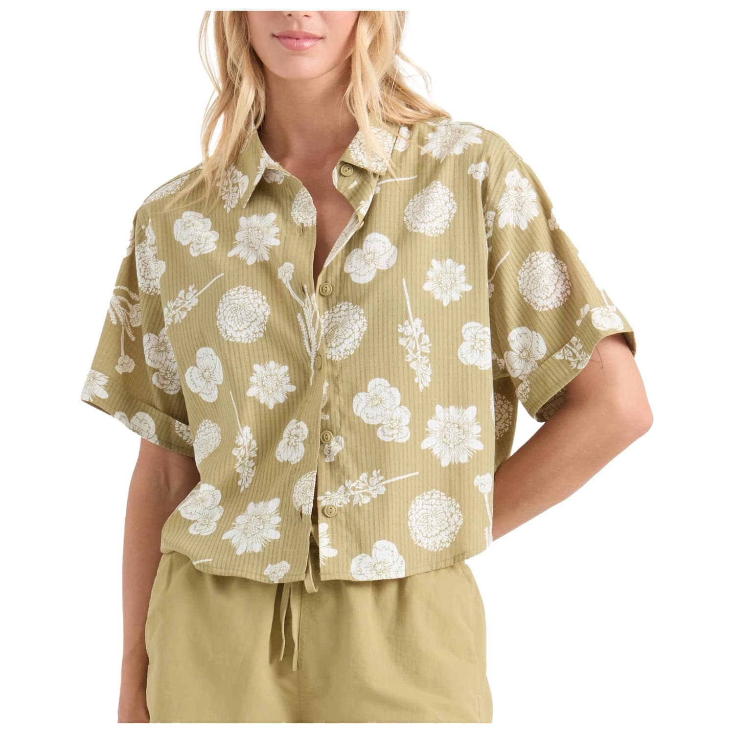 Дамска блуза Roark Women's Bless Up Camp Blouse - Dusty Olive