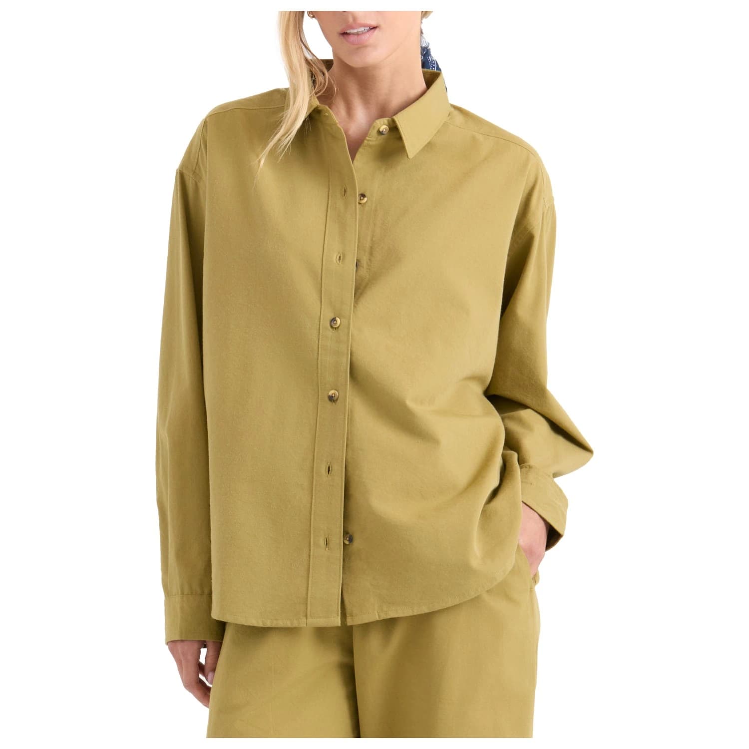 Дамска риза с копчета Roark Women's Costa Shirt - Dusty Olive