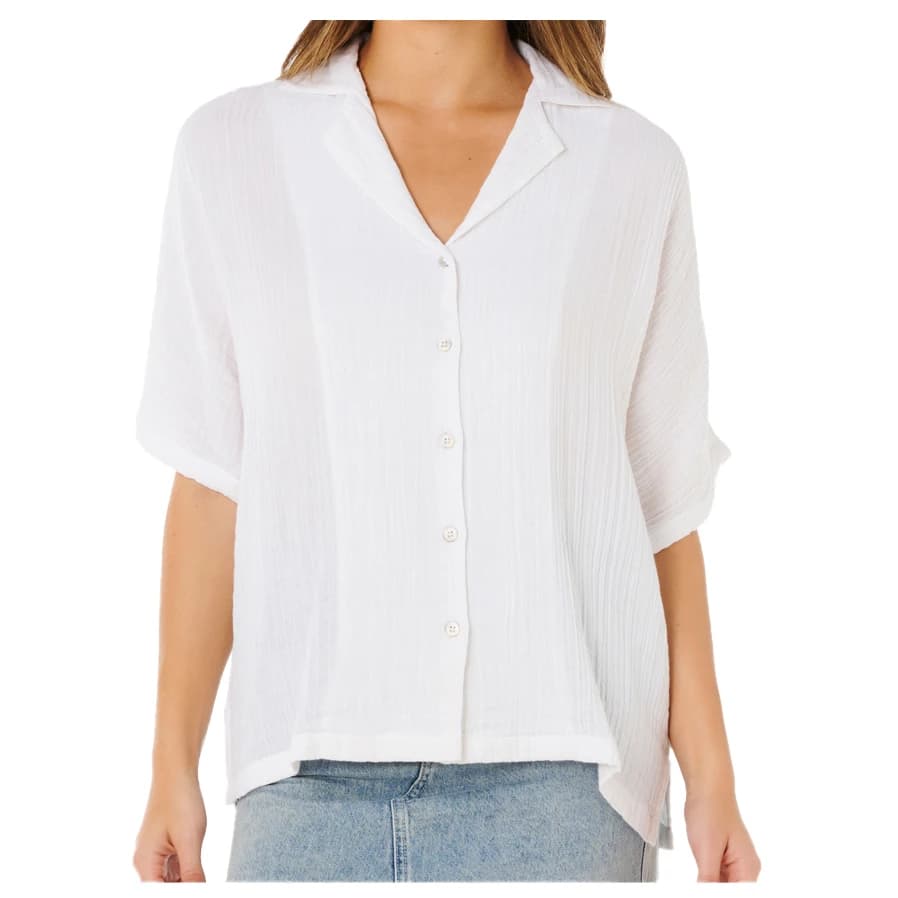 Дамска блуза Rip Curl Women's Premium Surf S/S Shirt Blouse - White