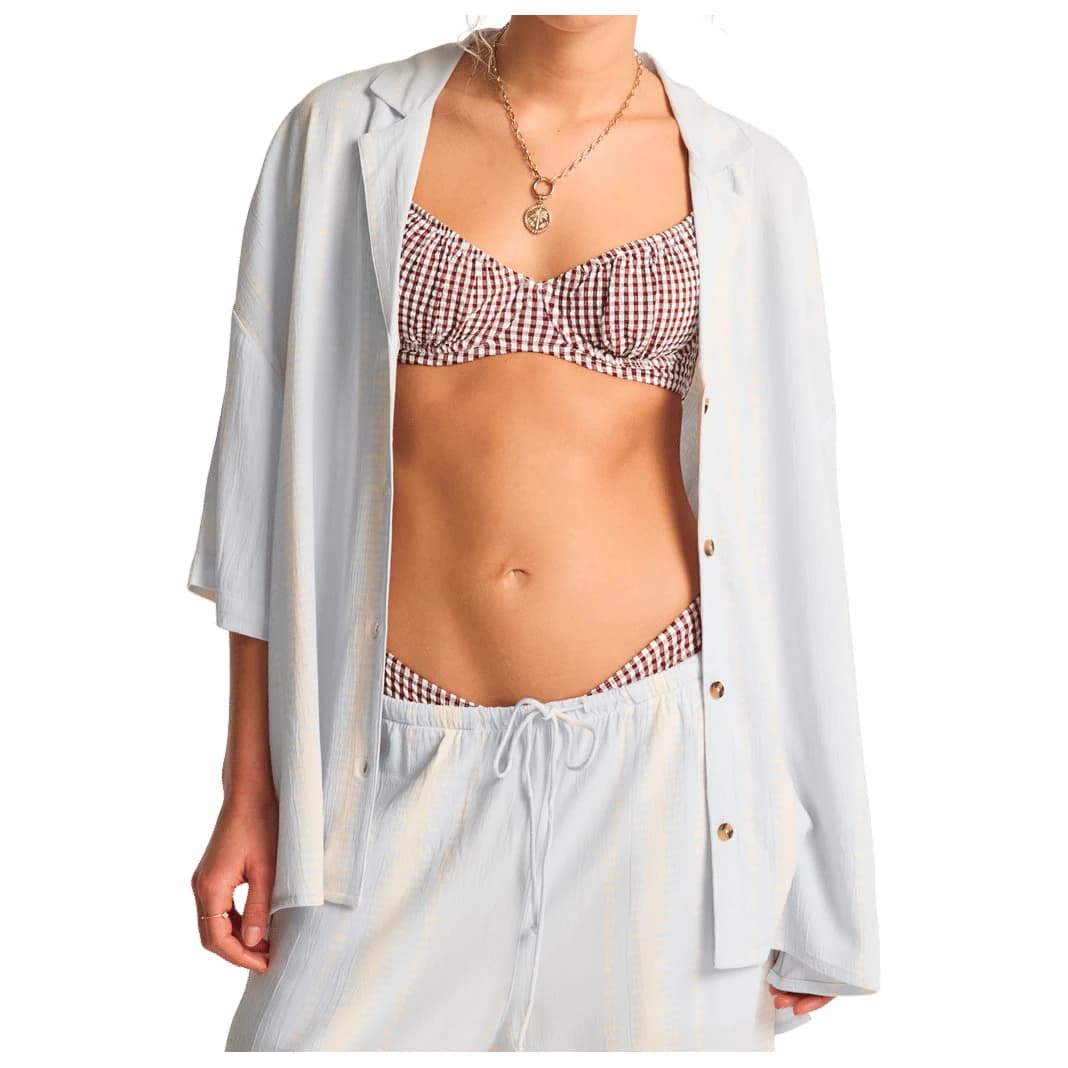 Дамска блуза Billabong Women's Beach Side Blouse - Mist Blue