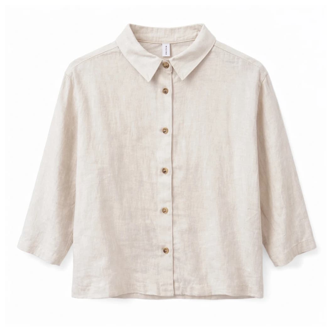 Дамска блуза Mazine Women's 3/4 Sleeve Linen Shirt Blouse - Moon