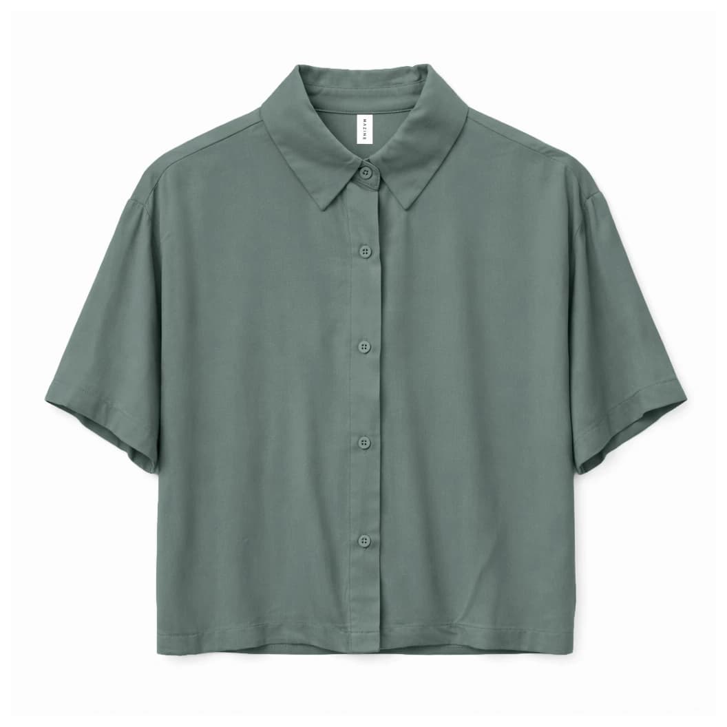 Дамска блуза Mazine Women's Short Sleeve Viscose Shirt Blouse - Bottle