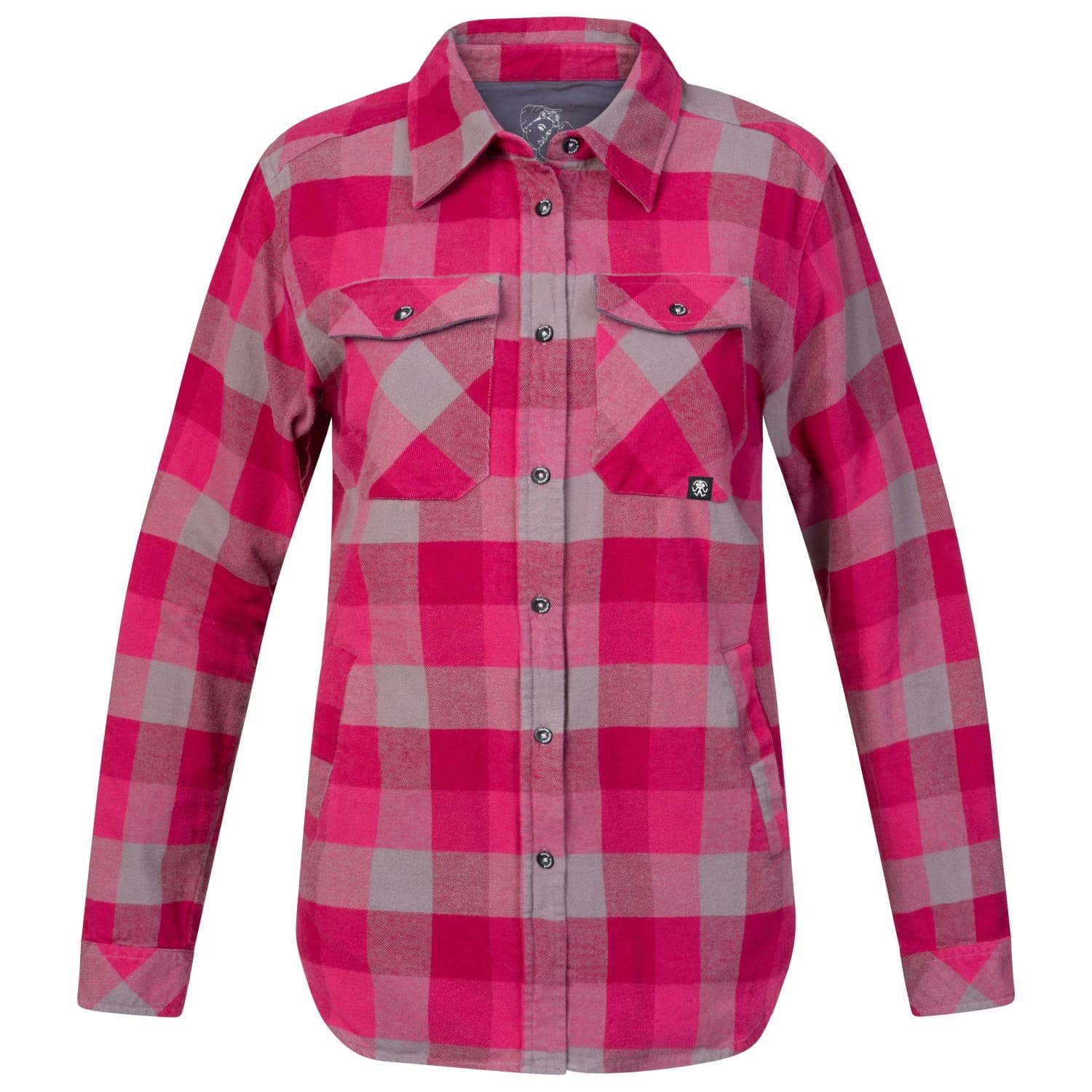 Дамска риза с копчета Rafiki Women's Mojarra Shirt - Pink Robin Plaid