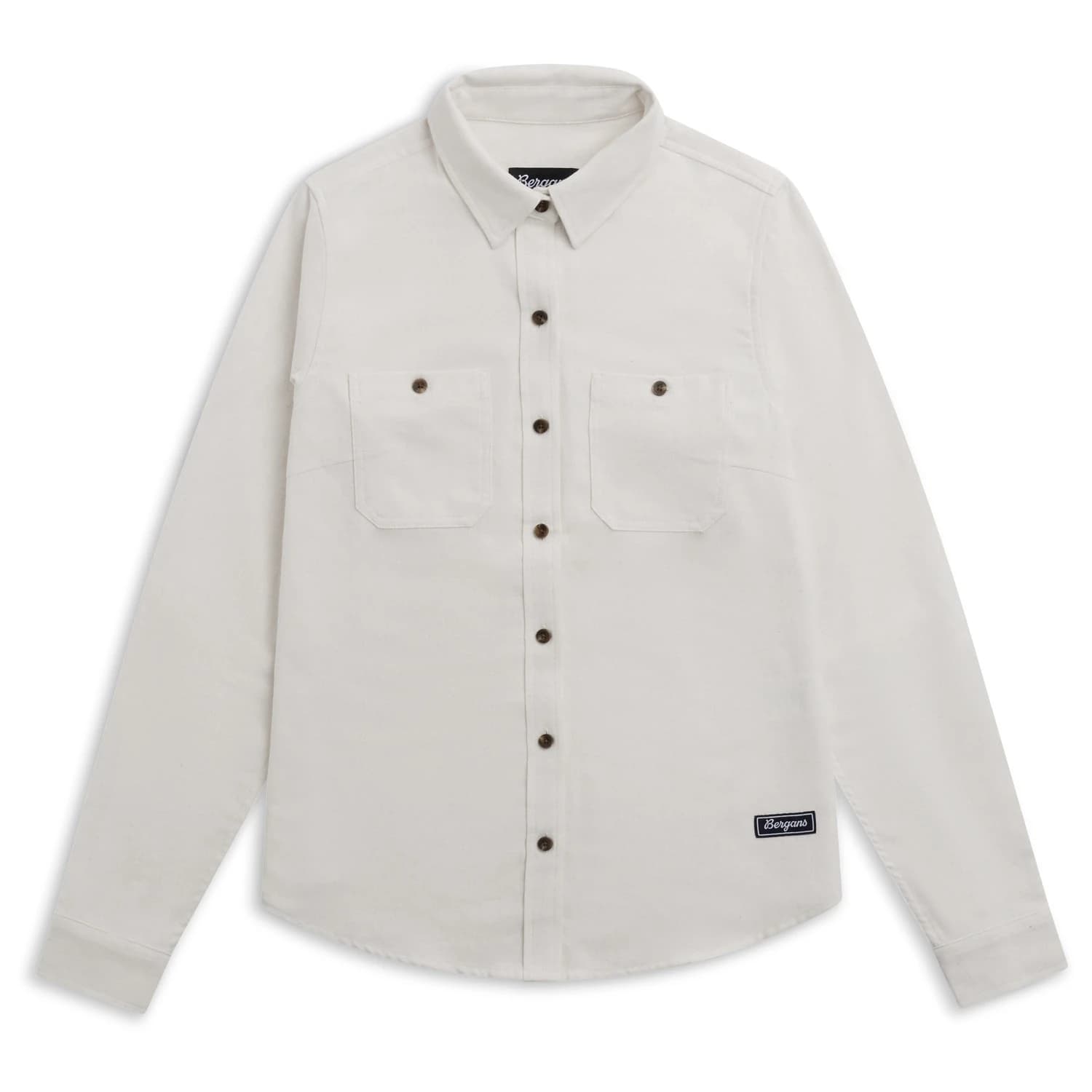 Дамска риза с копчета Bergans Women's Nordmarka Flannel Shirt - Arctic White