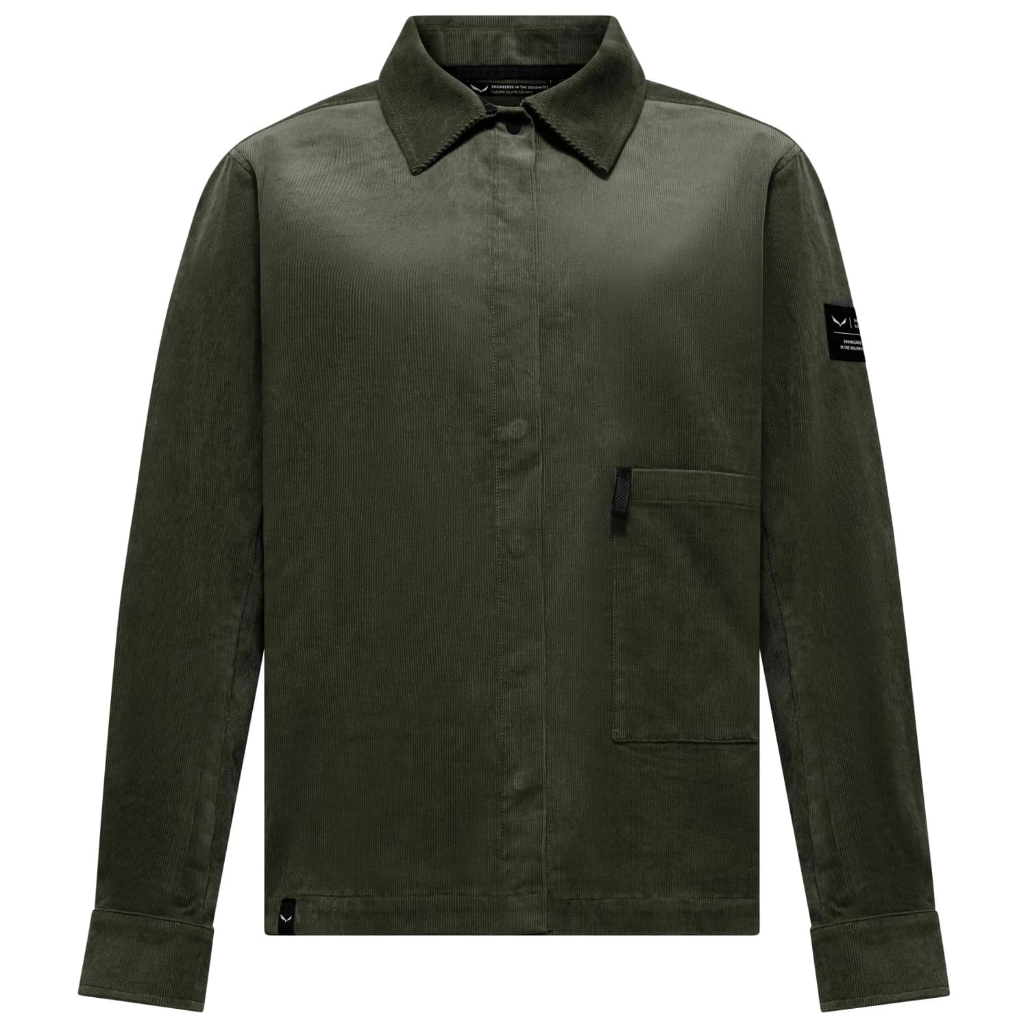 Дамска риза с копчета Salewa Women's Fanes Cord Overshirt Shirt - Faded Green