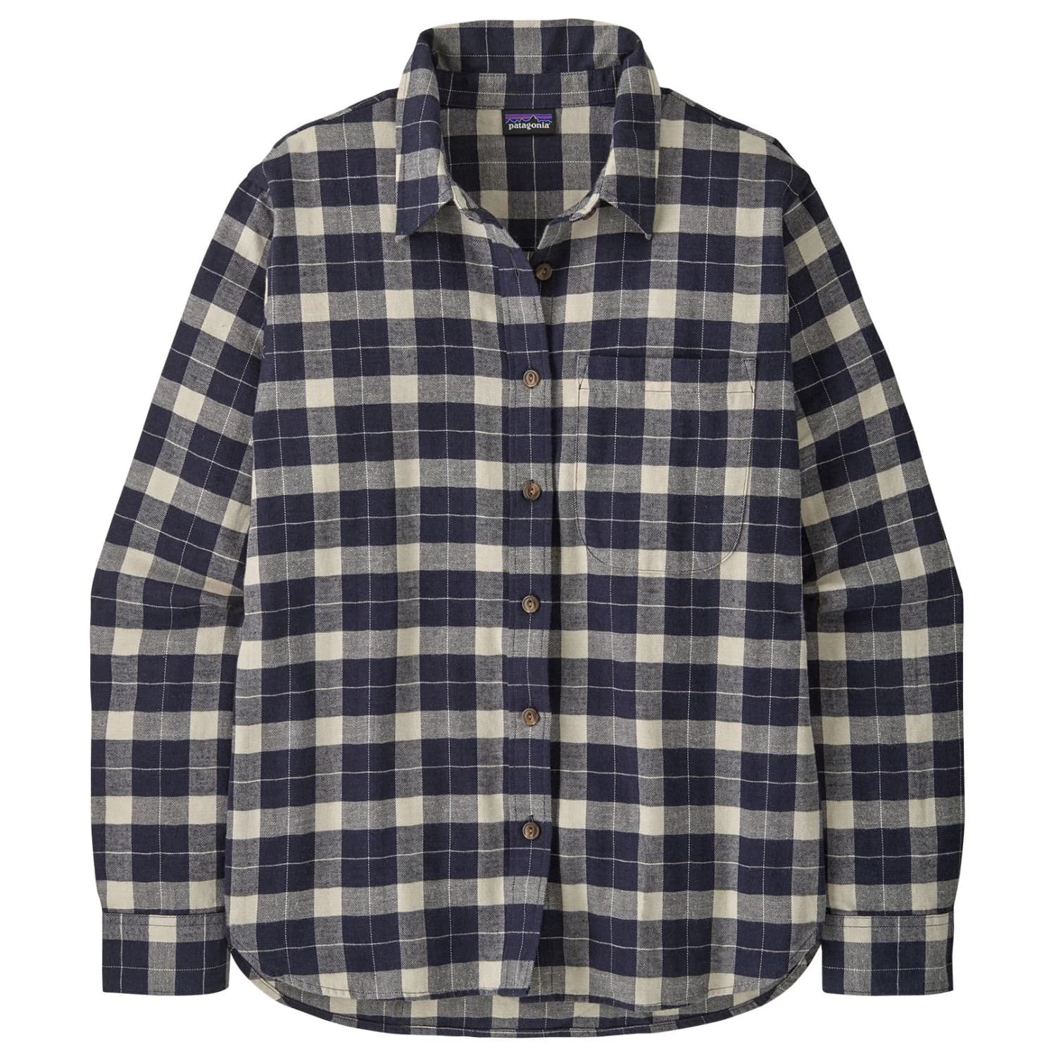 Дамска риза с копчета Patagonia Women's LW Fjord Flannel Shirt - Evergreen Fjord: Smolder Blue