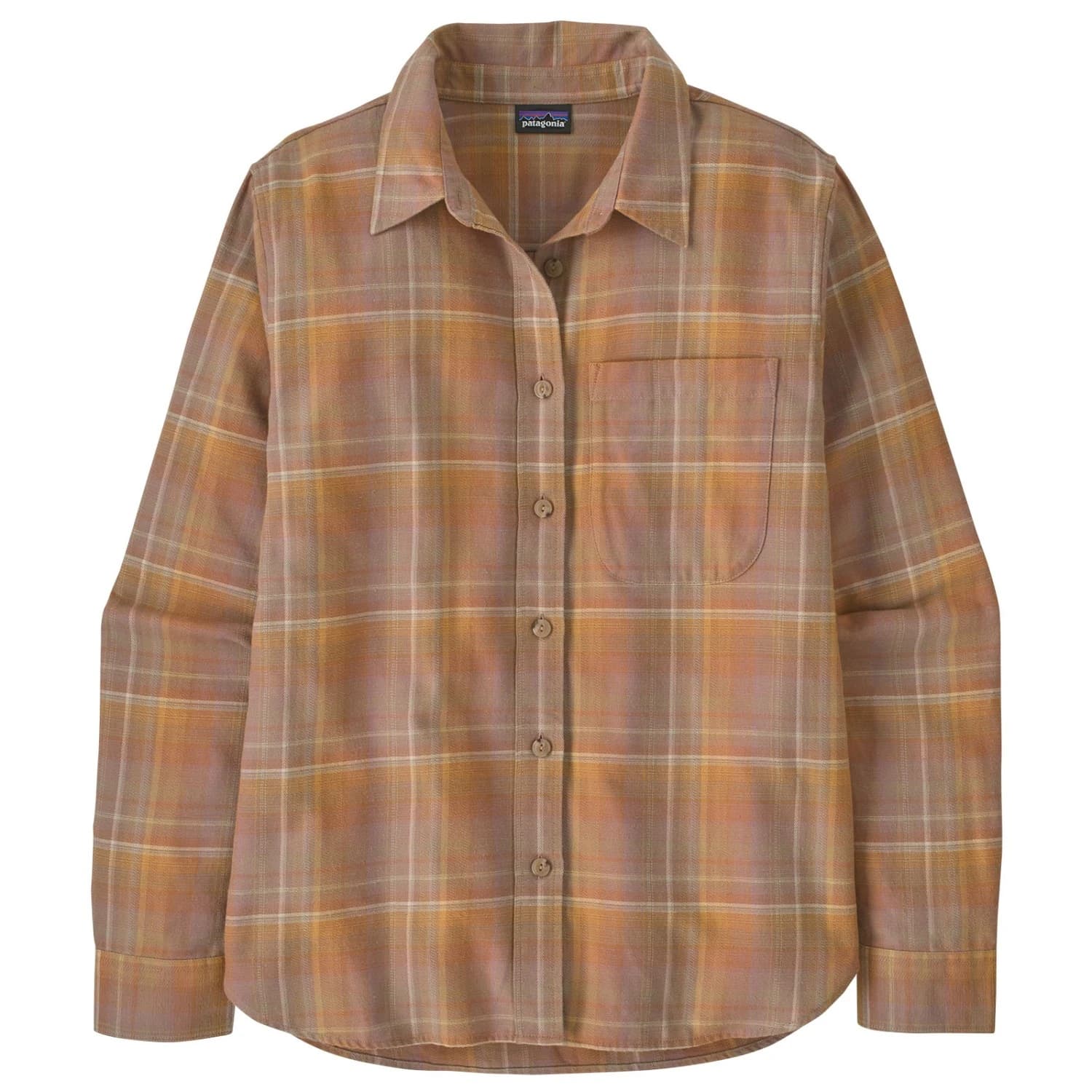 Дамска риза с копчета Patagonia Women's LW Fjord Flannel Shirt - Ice Fall: Moonrise Taupe
