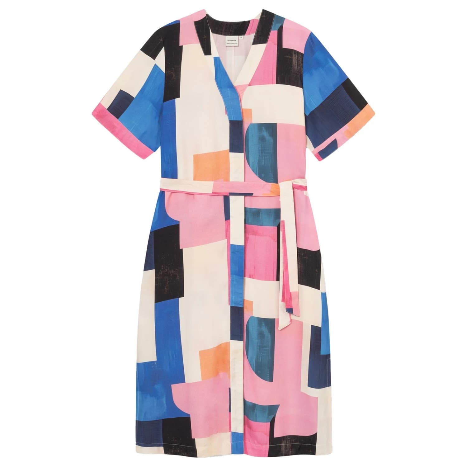 Дамска рокля DEDICATED Women's Dress Kallvik Dress - Abstract Block Multi Color