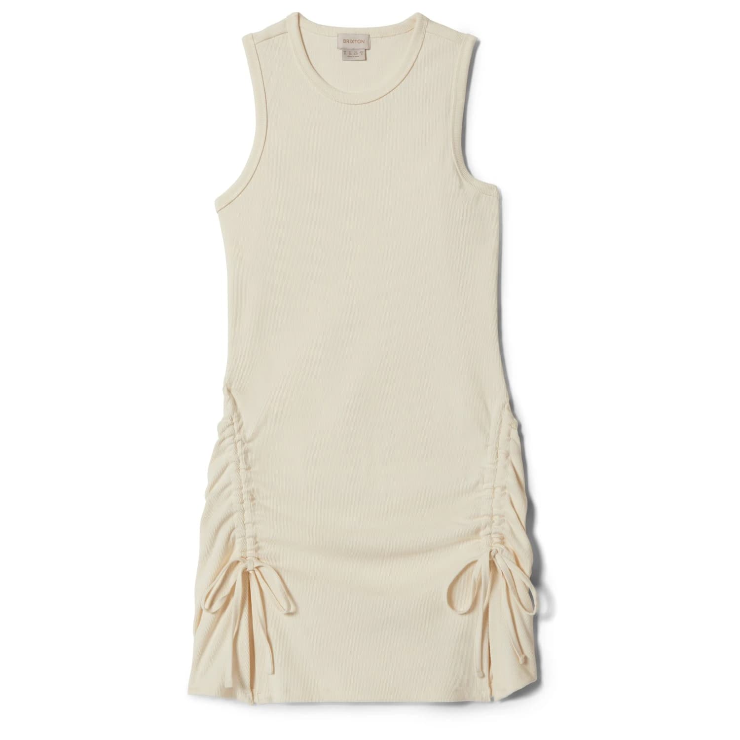 Дамска рокля Brixton Women's Ribbed Cinch Mini Dress - Off White