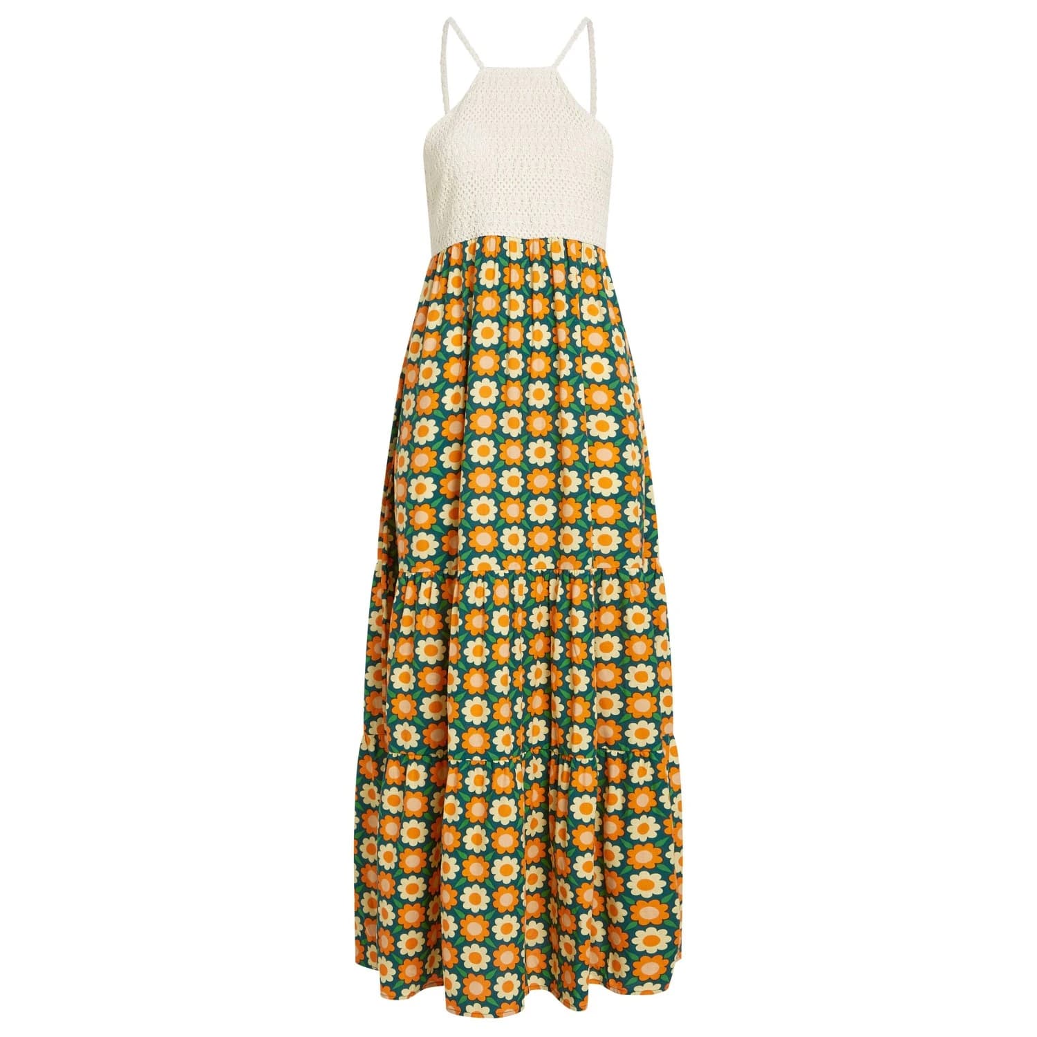 Дамска рокля O'neill Women's O'Riginals Maxi Dress - Green Retro Flower