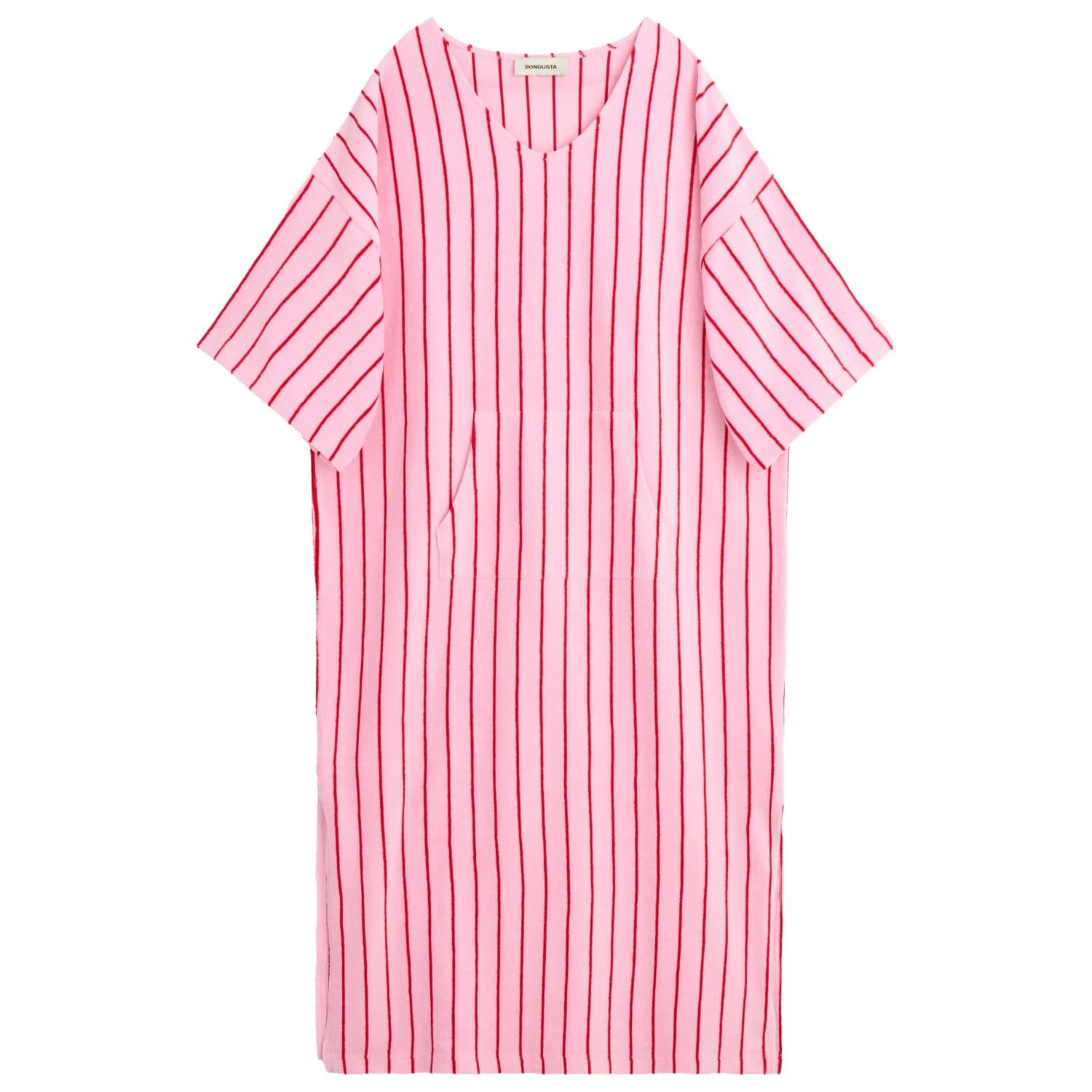 Дамска рокля Bongusta Women's Naram Kaftan Dress Poncho - Baby Pink & Ski Patrol