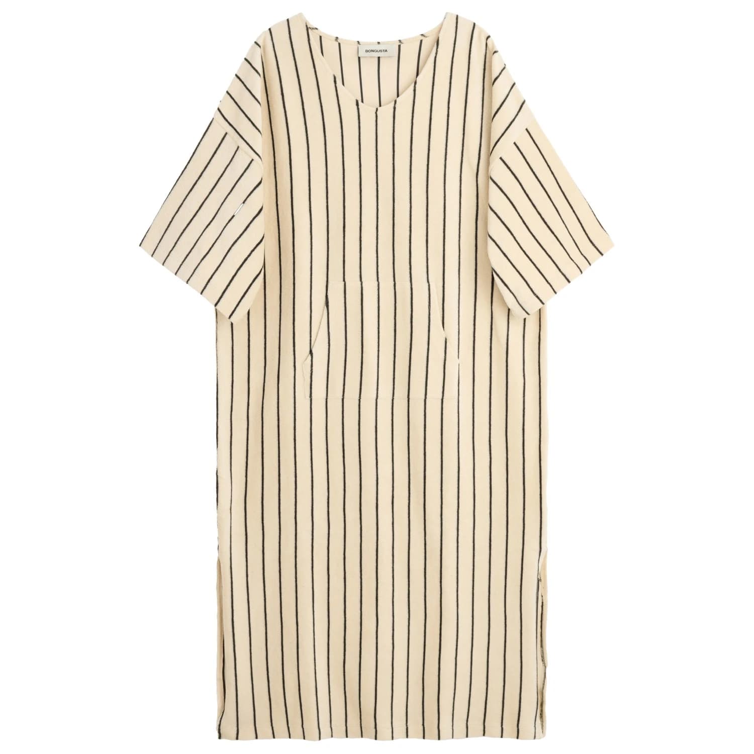 Дамска рокля Bongusta Women's Naram Kaftan Dress Poncho - Creme & Ink