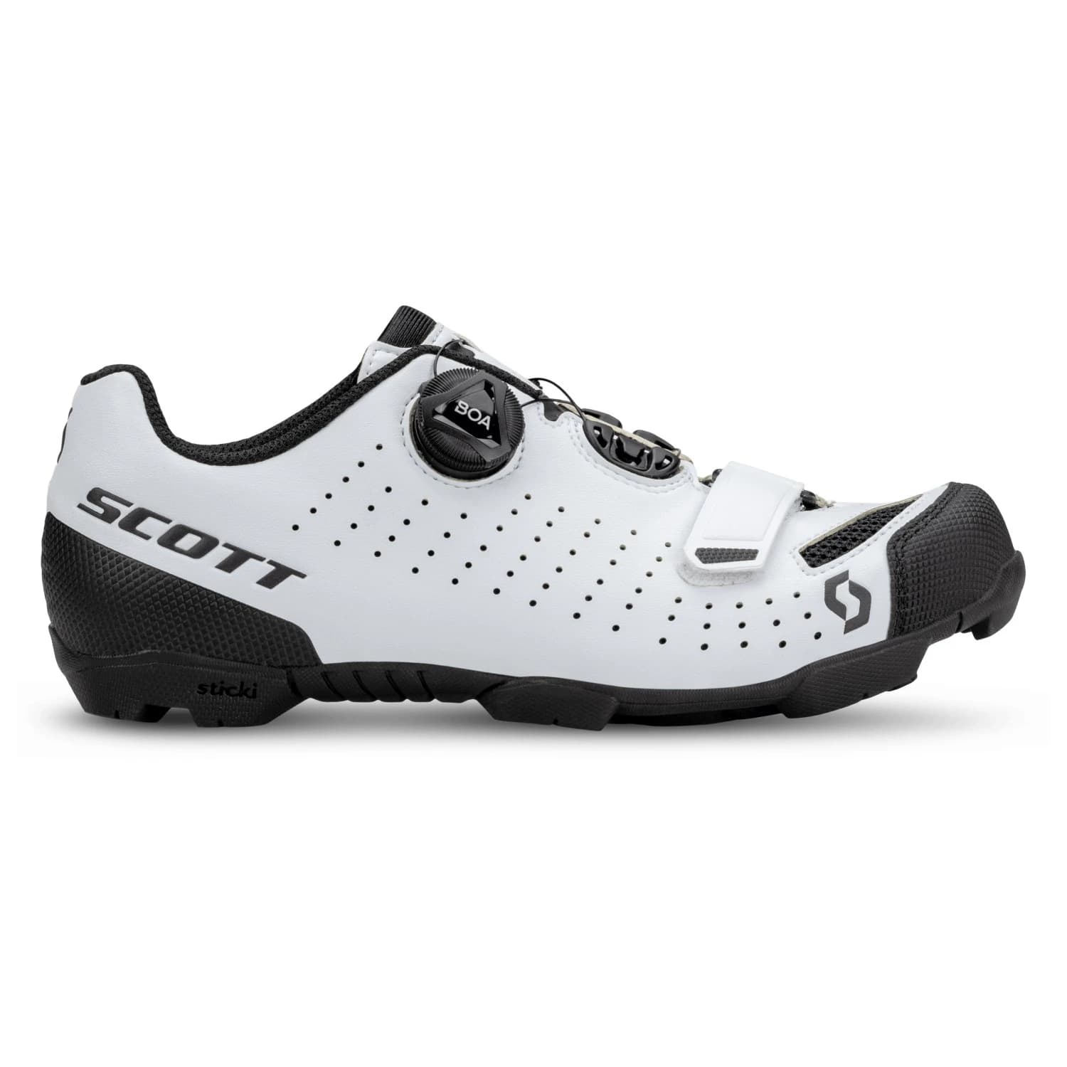 Дамски обувки за планинско колоездене Scott Women's MTB Comp Boa Cycling shoes - White / Black